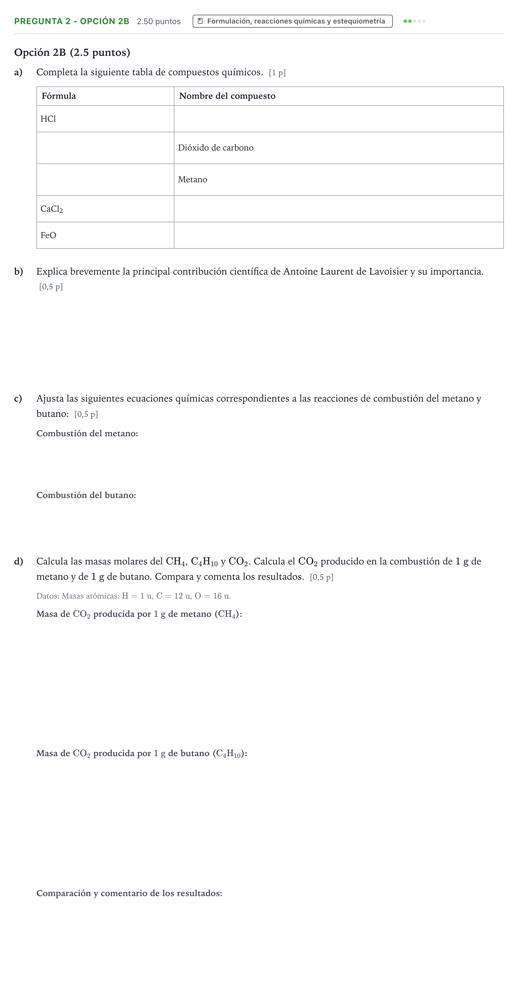 Enunciado: Pregunta 2 - Opción 2B · Ciencias Generales PAU País Vasco Ordinaria 2024
