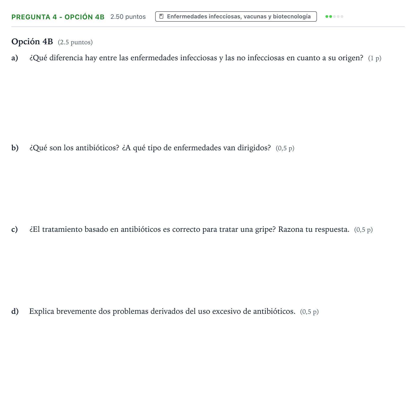 Enunciado: Pregunta 4 - Opción 4B · Ciencias Generales PAU País Vasco Ordinaria 2024