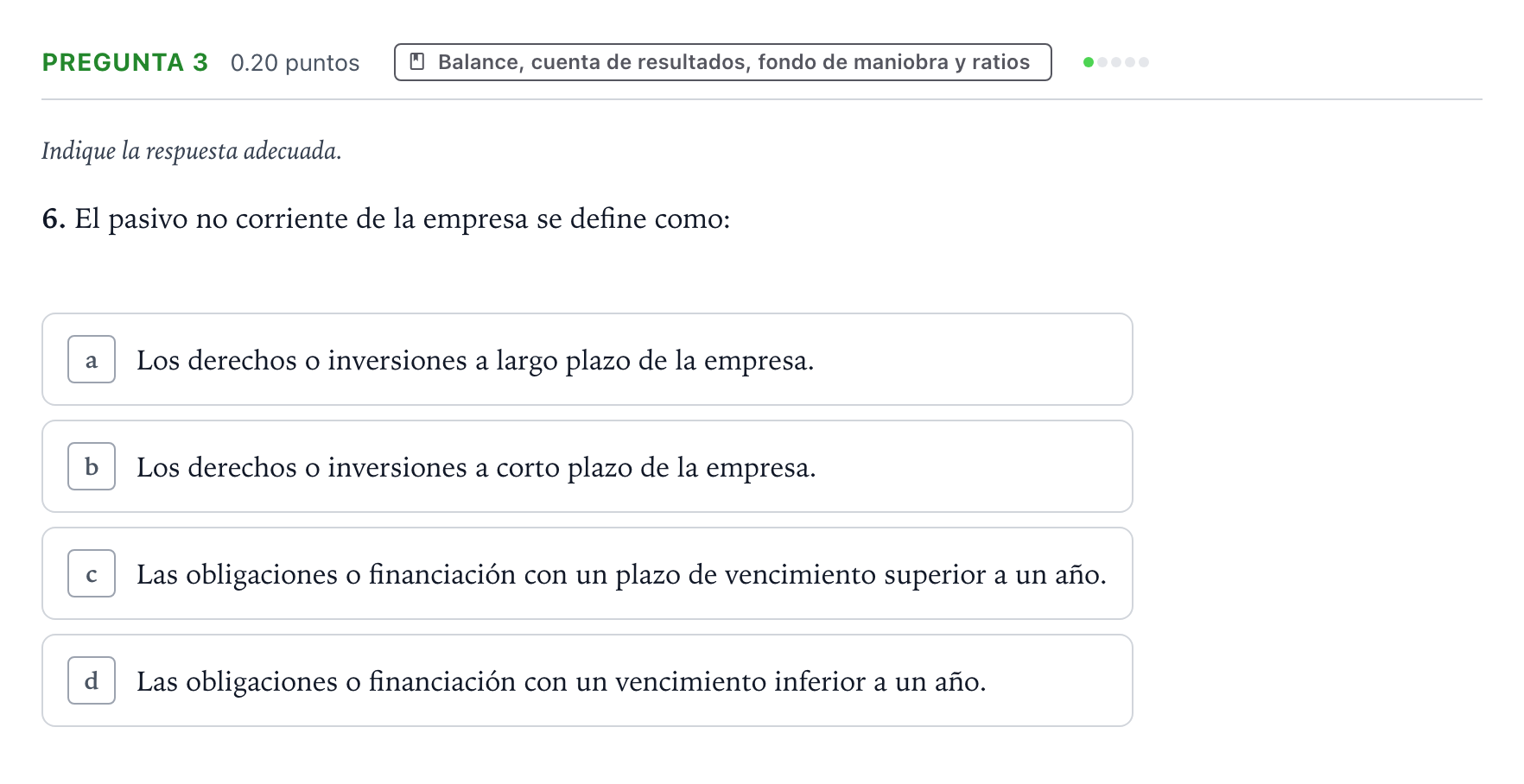 Enunciado: Pregunta 3 - Balance · Empresa y Diseño de Modelos de Negocio PAU País Vasco Extraordinaria 2024