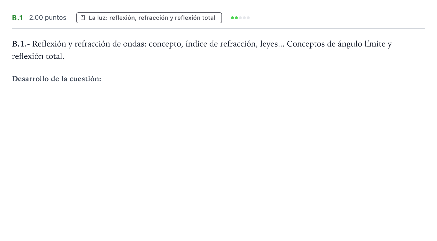 Enunciado: Ejercicio B.1 · Física PAU País Vasco Ordinaria 2024