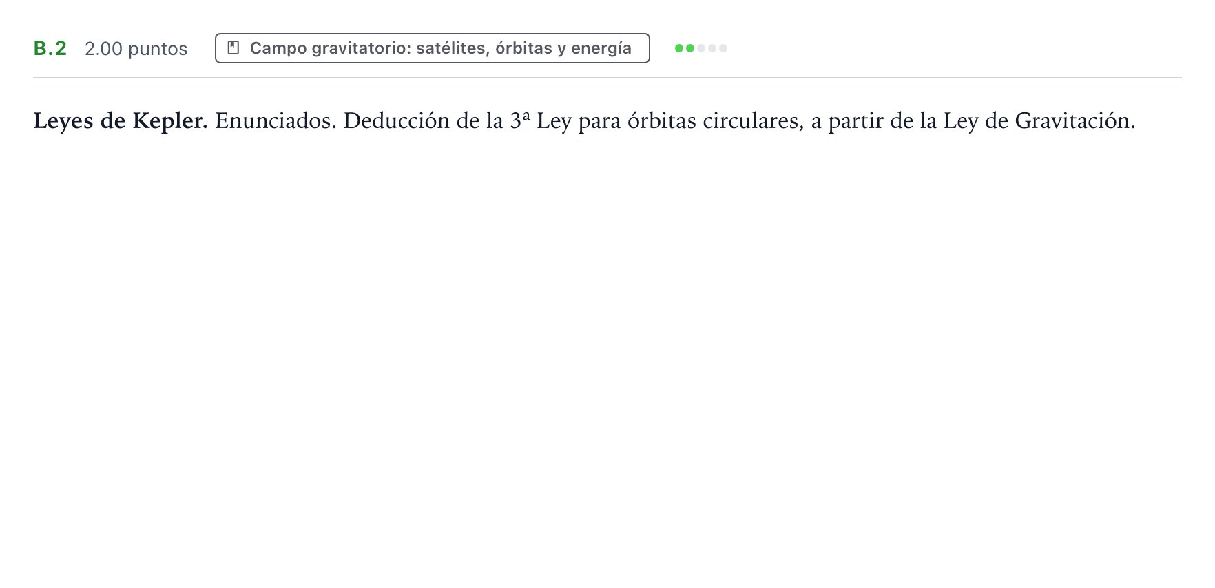 Enunciado: Ejercicio B.2 · Física PAU País Vasco Extraordinaria 2024