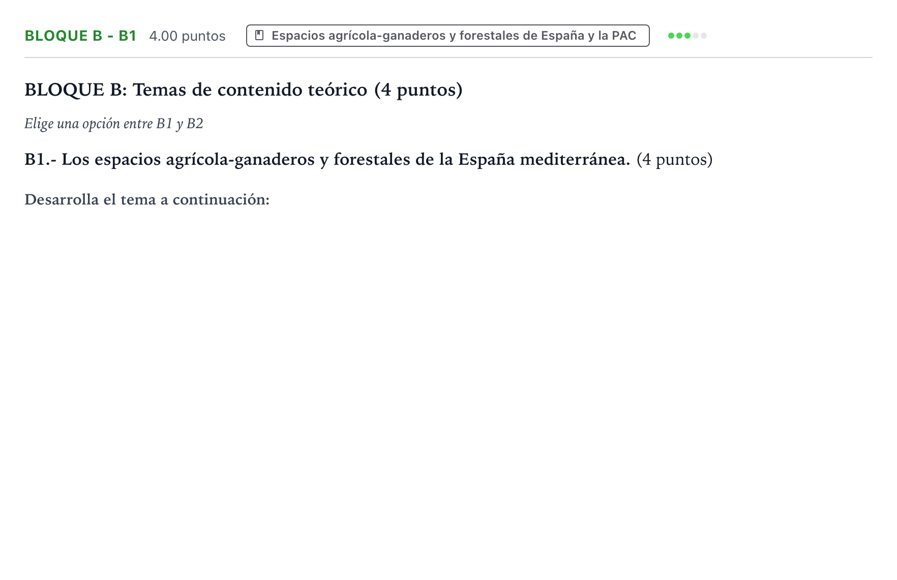Enunciado: Bloque B - B1 · Geografía PAU País Vasco Ordinaria 2024