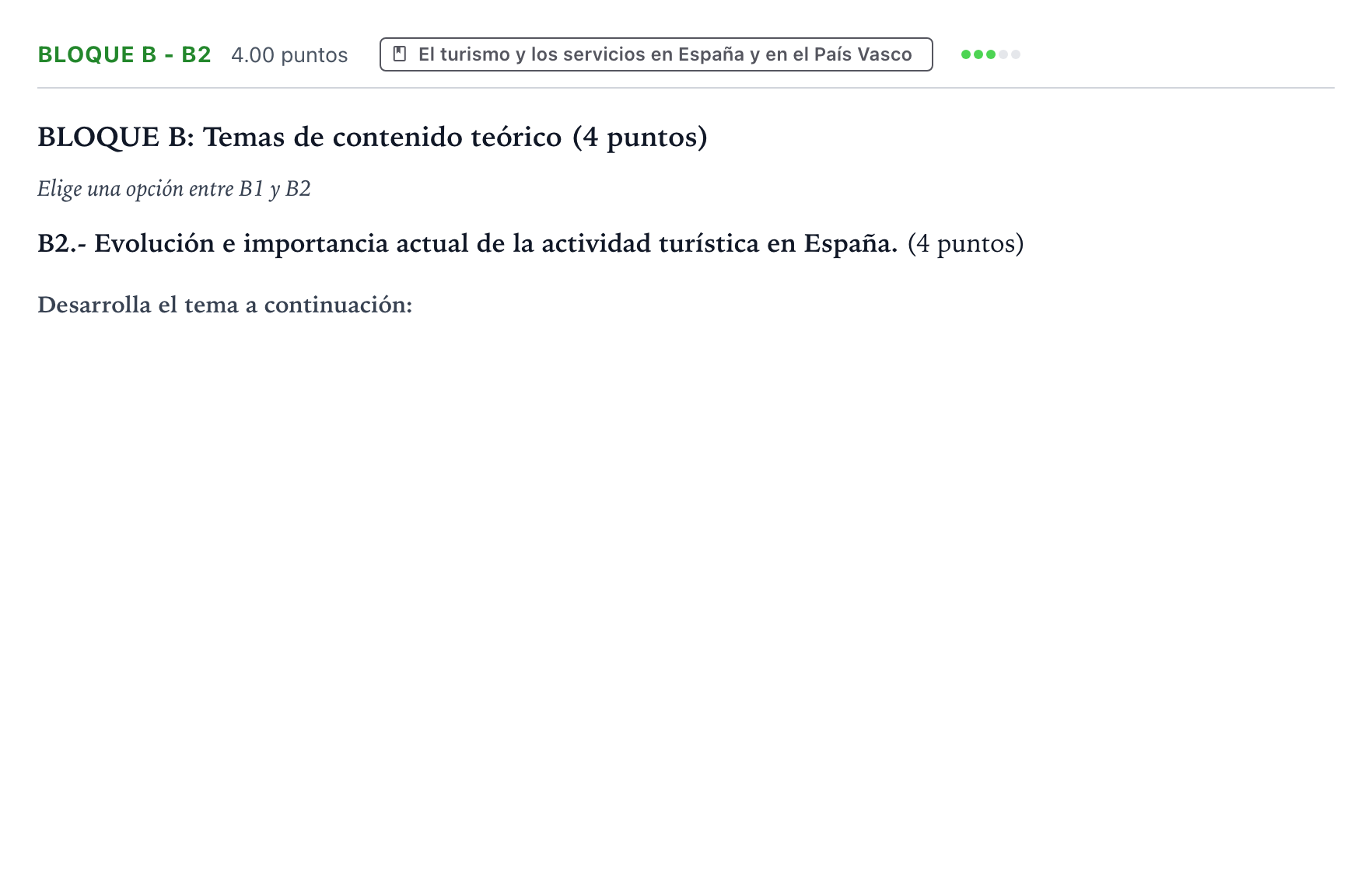 Enunciado: Bloque B - B2 · Geografía PAU País Vasco Ordinaria 2024