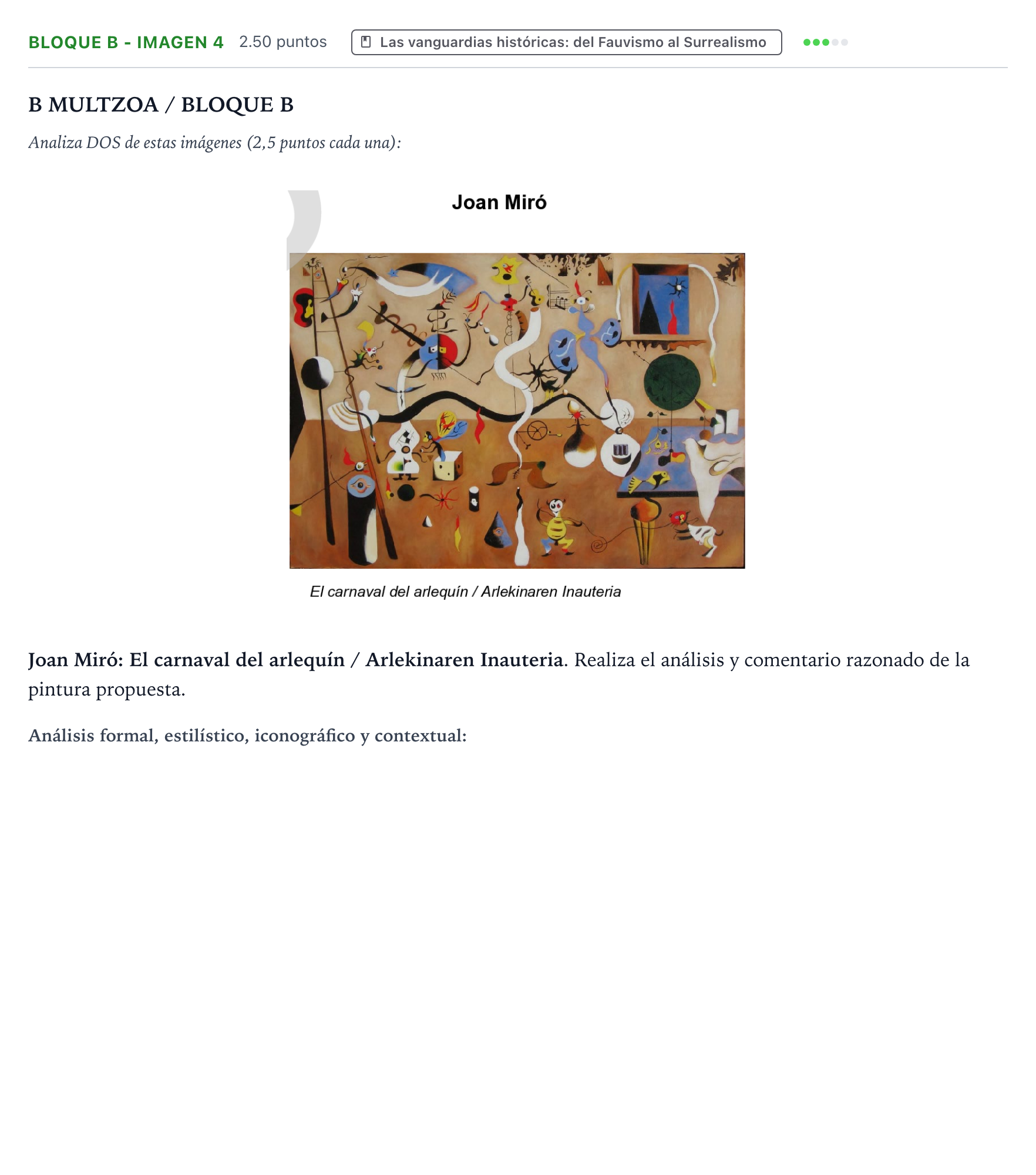 Enunciado: Bloque B - Imagen 4 · Historia del Arte PAU País Vasco Ordinaria 2024