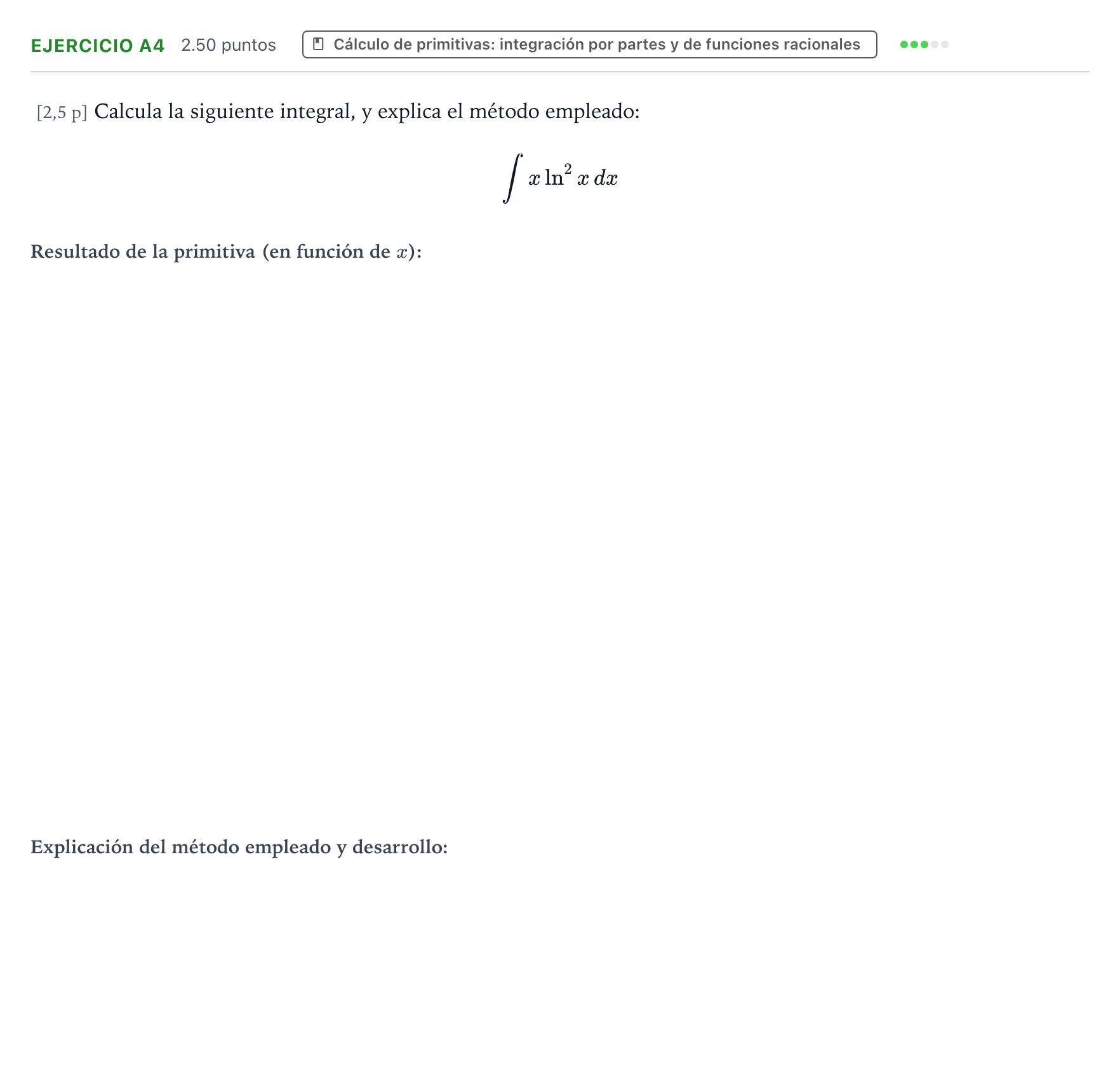 Enunciado: Ejercicio A4 · Matemáticas II PAU País Vasco Extraordinaria 2024