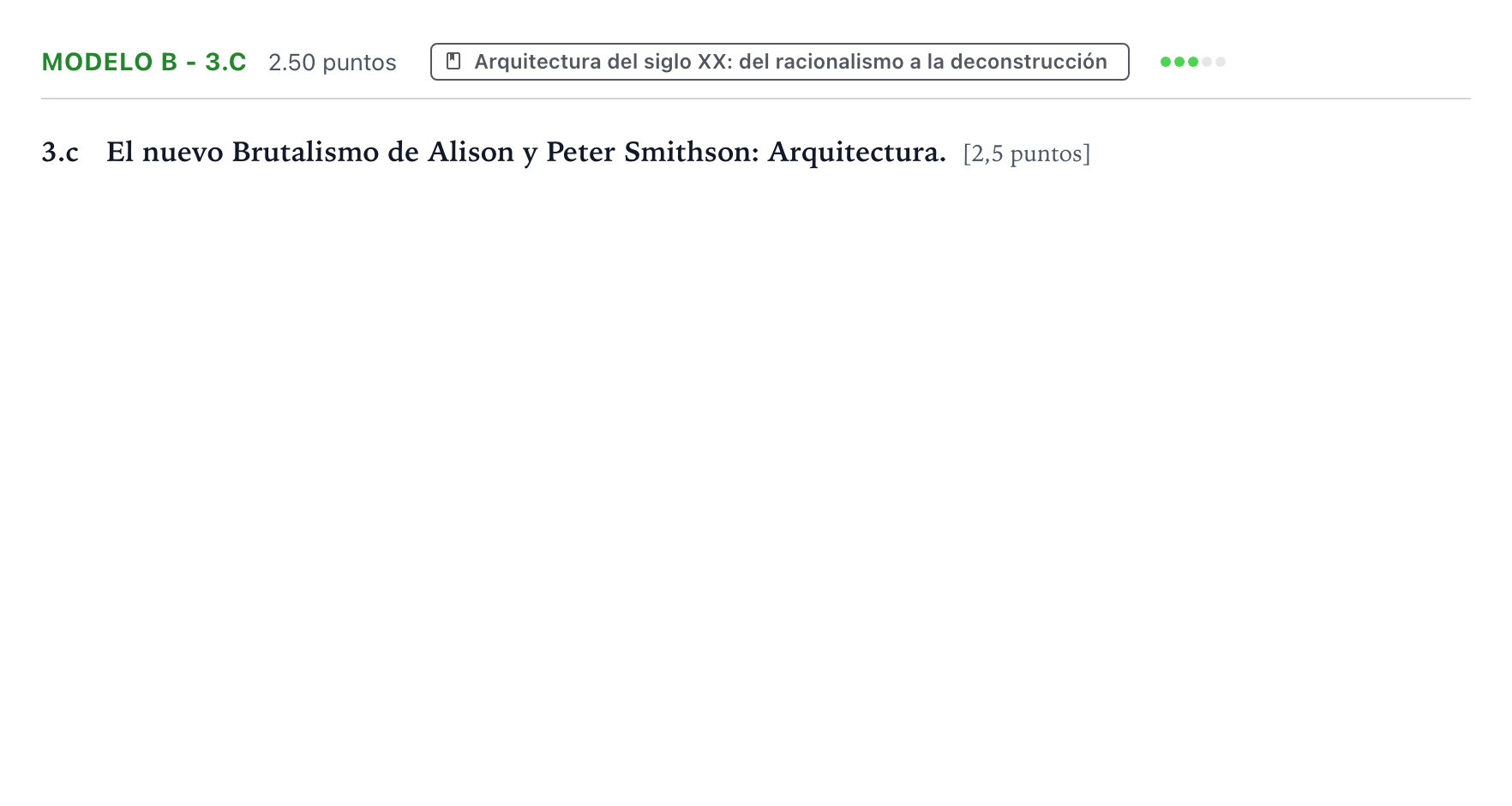 Enunciado: Ejercicio Modelo B - 3.c · Movimientos Culturales y Artísticos PAU País Vasco Extraordinaria 2024