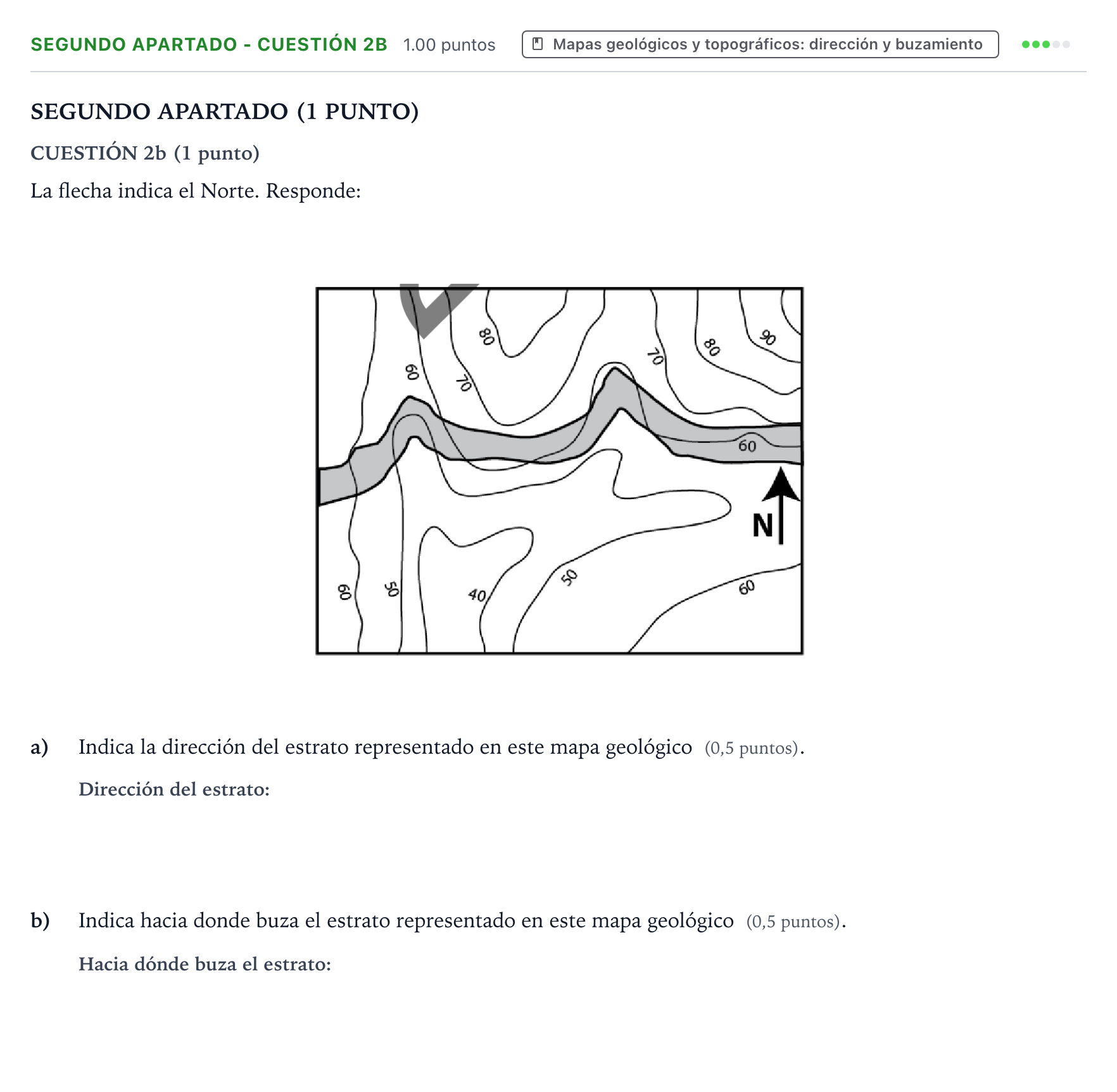 Enunciado: Ejercicio Segundo Apartado - Cuestión 2b · Geología y Ciencias Ambientales PAU País Vasco Ordinaria 2022