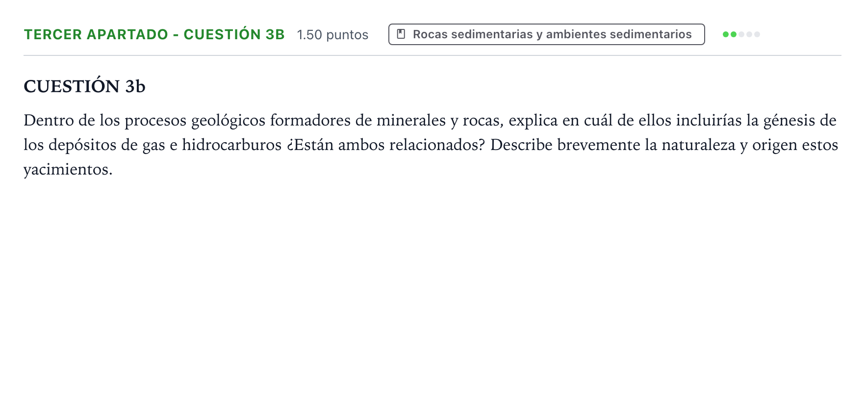 Enunciado: Ejercicio Tercer Apartado - Cuestión 3b · Geología y Ciencias Ambientales PAU País Vasco Ordinaria 2022