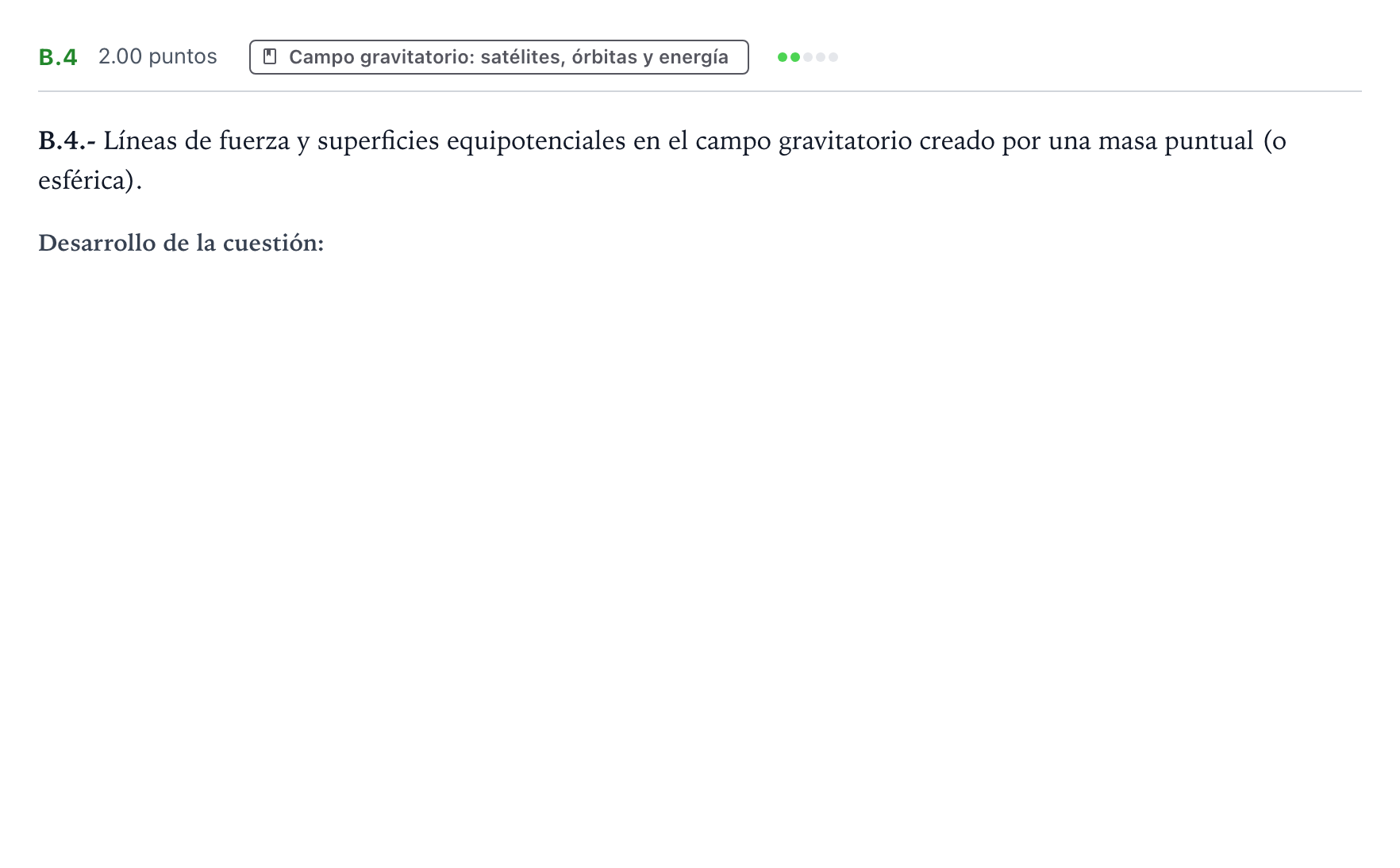 Enunciado: Ejercicio B.4 · Física PAU País Vasco Ordinaria 2022