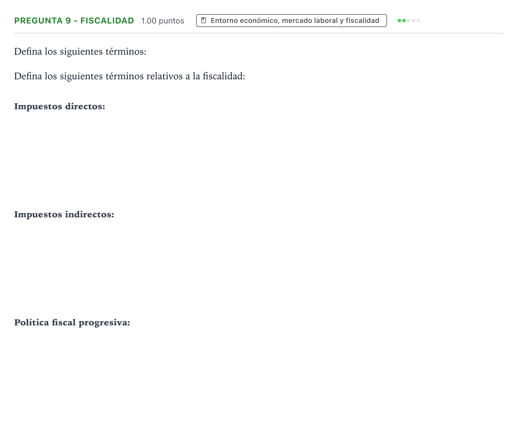 Enunciado: Pregunta 9 - Fiscalidad · Empresa y Diseño de Modelos de Negocio PAU País Vasco Ordinaria 2022
