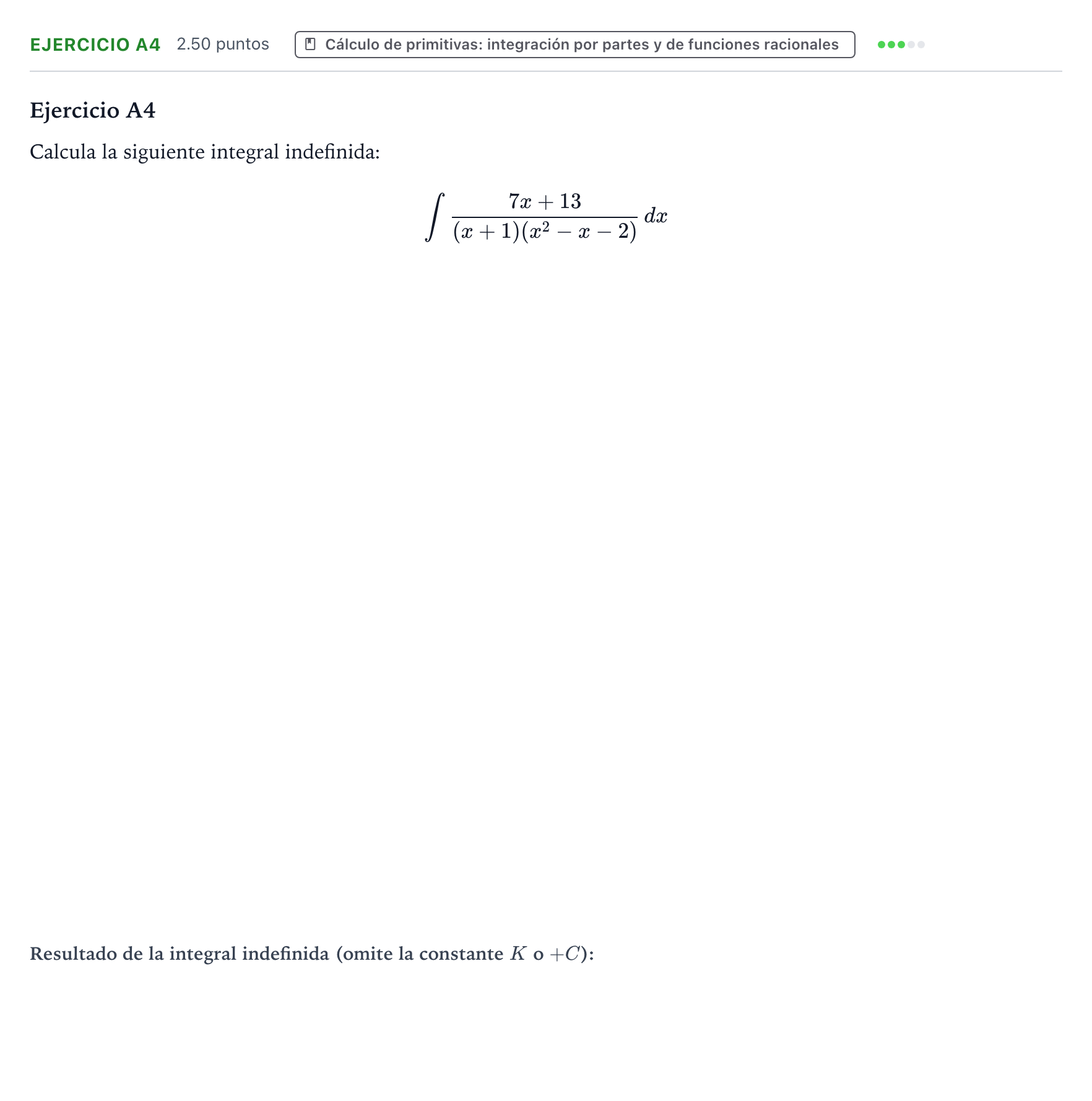 Enunciado: Ejercicio A4 · Matemáticas II PAU País Vasco Ordinaria 2022