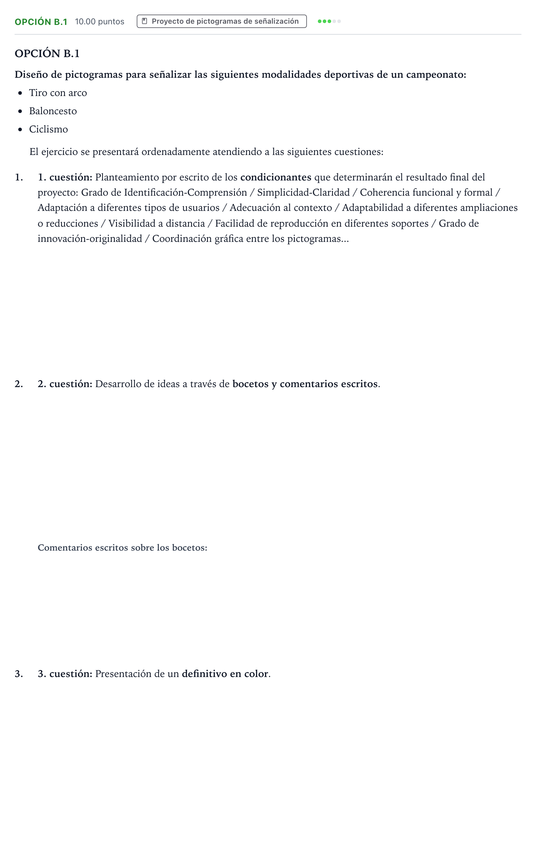 Enunciado: Opción B.1 · Diseño PAU País Vasco Extraordinaria 2021