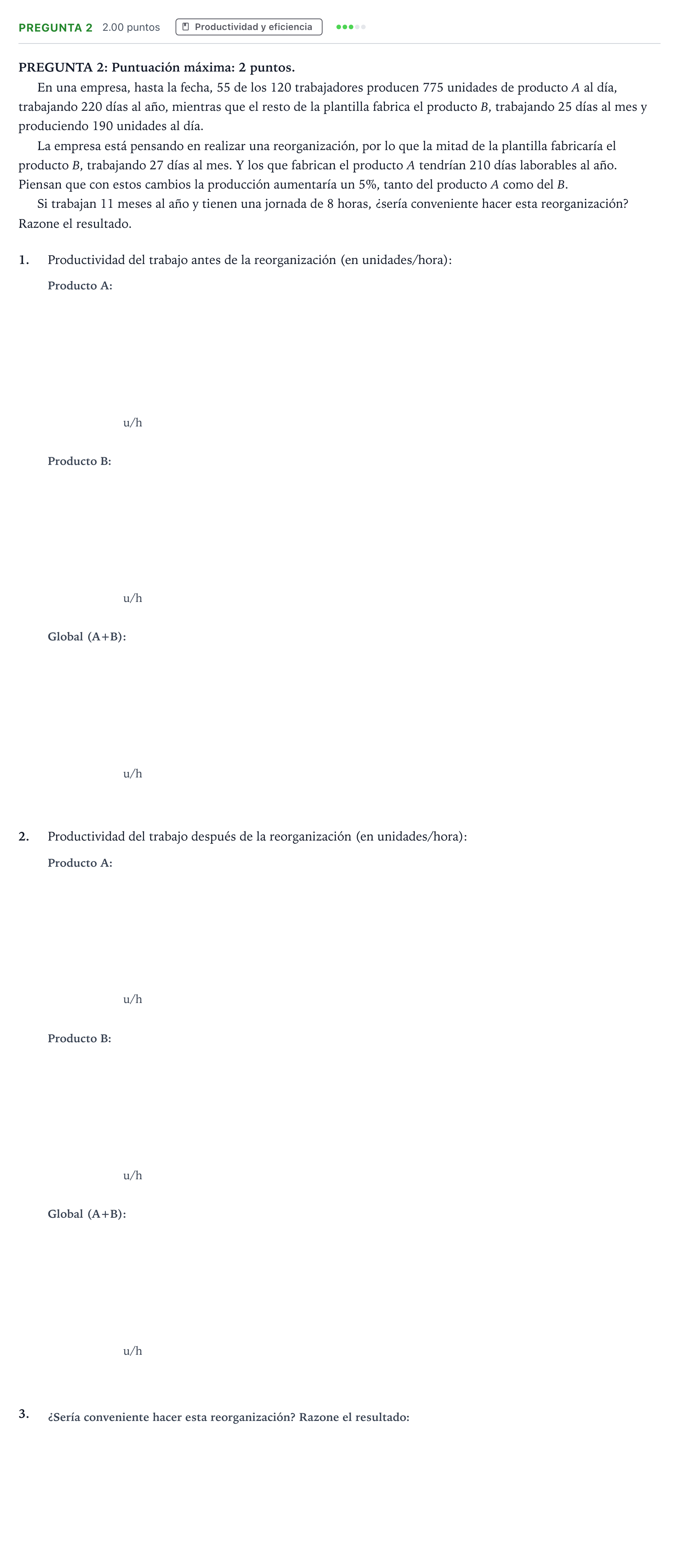 Enunciado: Pregunta 2 · Empresa y Diseño de Modelos de Negocio PAU País Vasco Ordinaria 2021