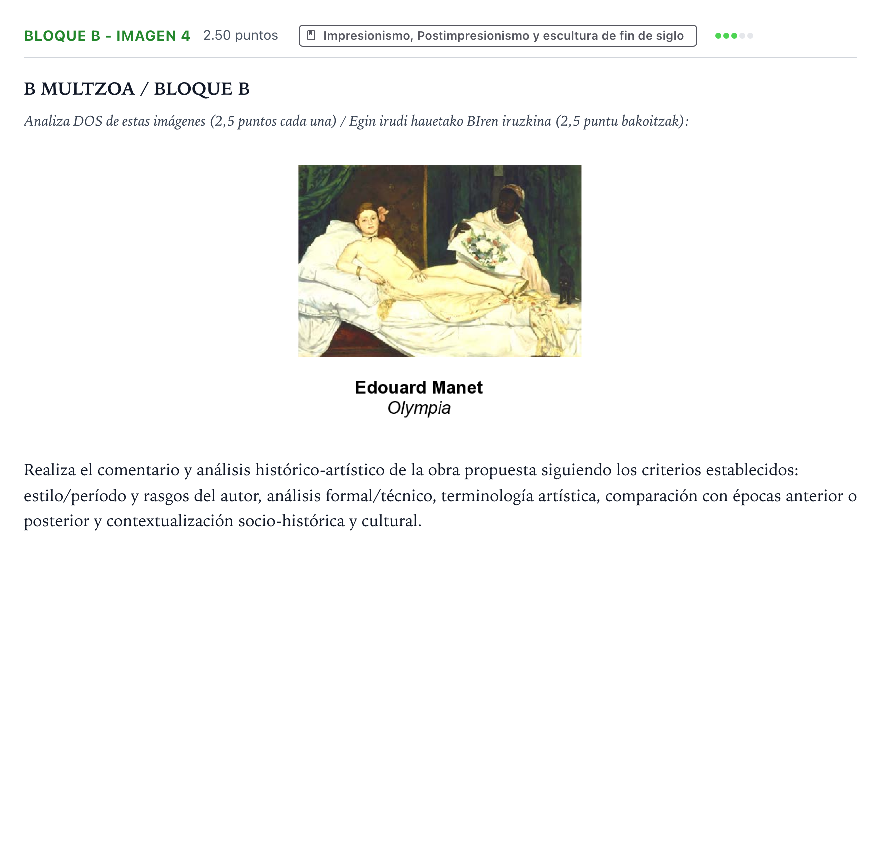 Enunciado: Bloque B - Imagen 4 · Historia del Arte PAU País Vasco Ordinaria 2021