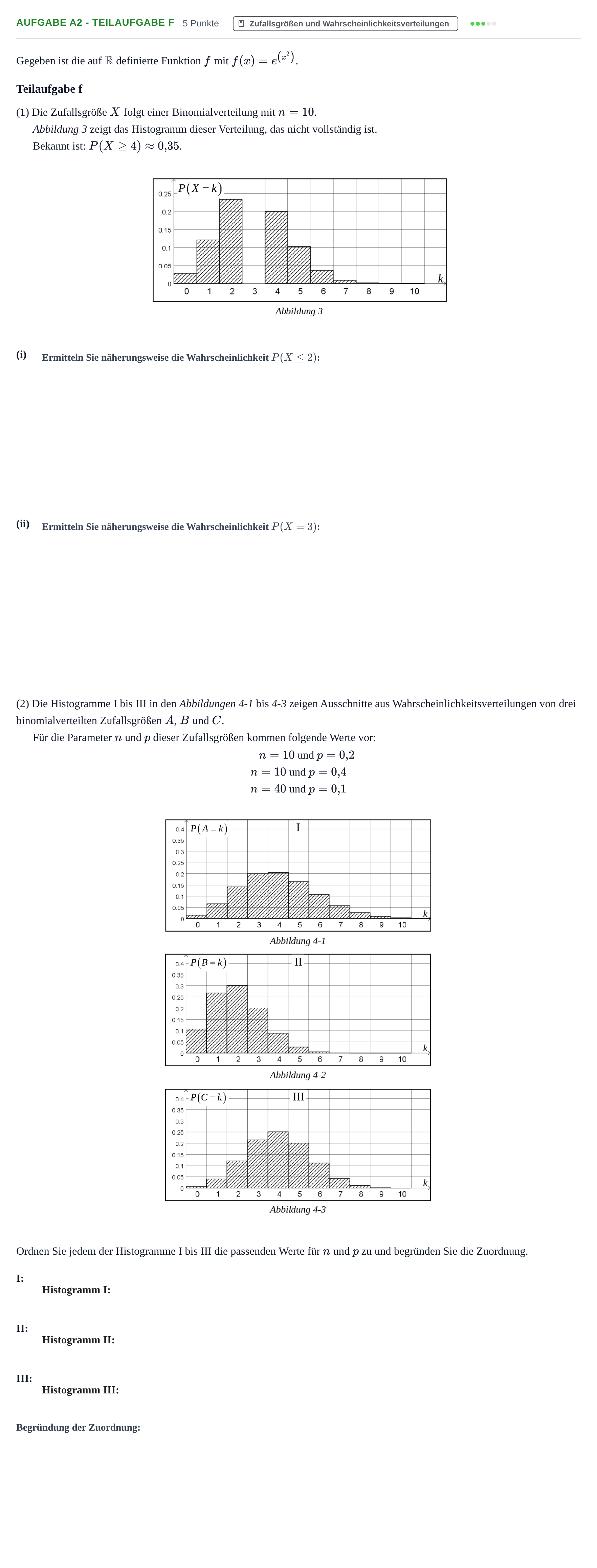 Aufgabenstellung: Aufgabe A2 - Teilaufgabe f · Abitur NRW Mathematik LK · Haupttermin · GTR 2023