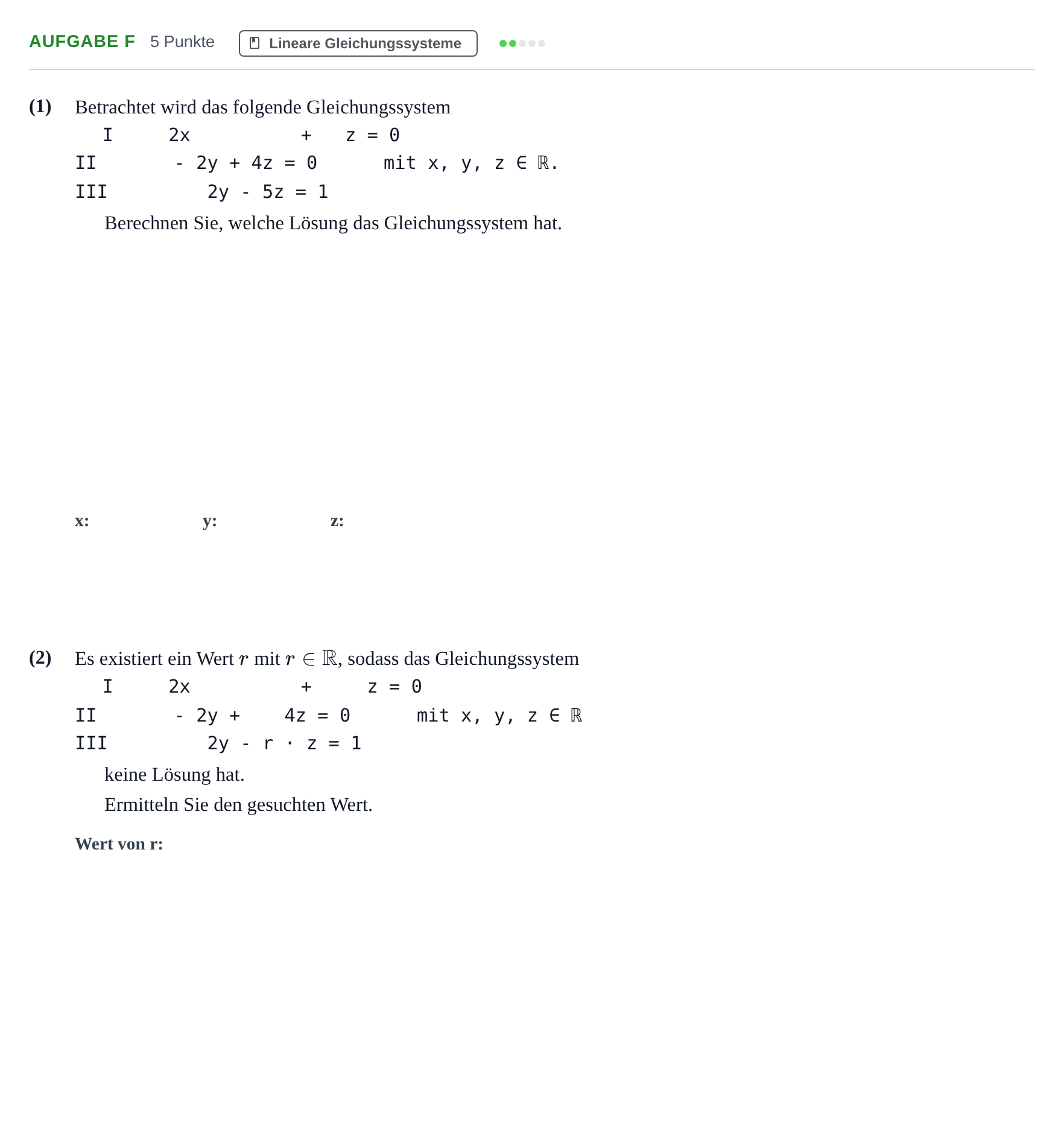 Aufgabenstellung: Aufgabe f · Abitur NRW Mathematik LK · Haupttermin · GTR · Weiterbildungsk 2023