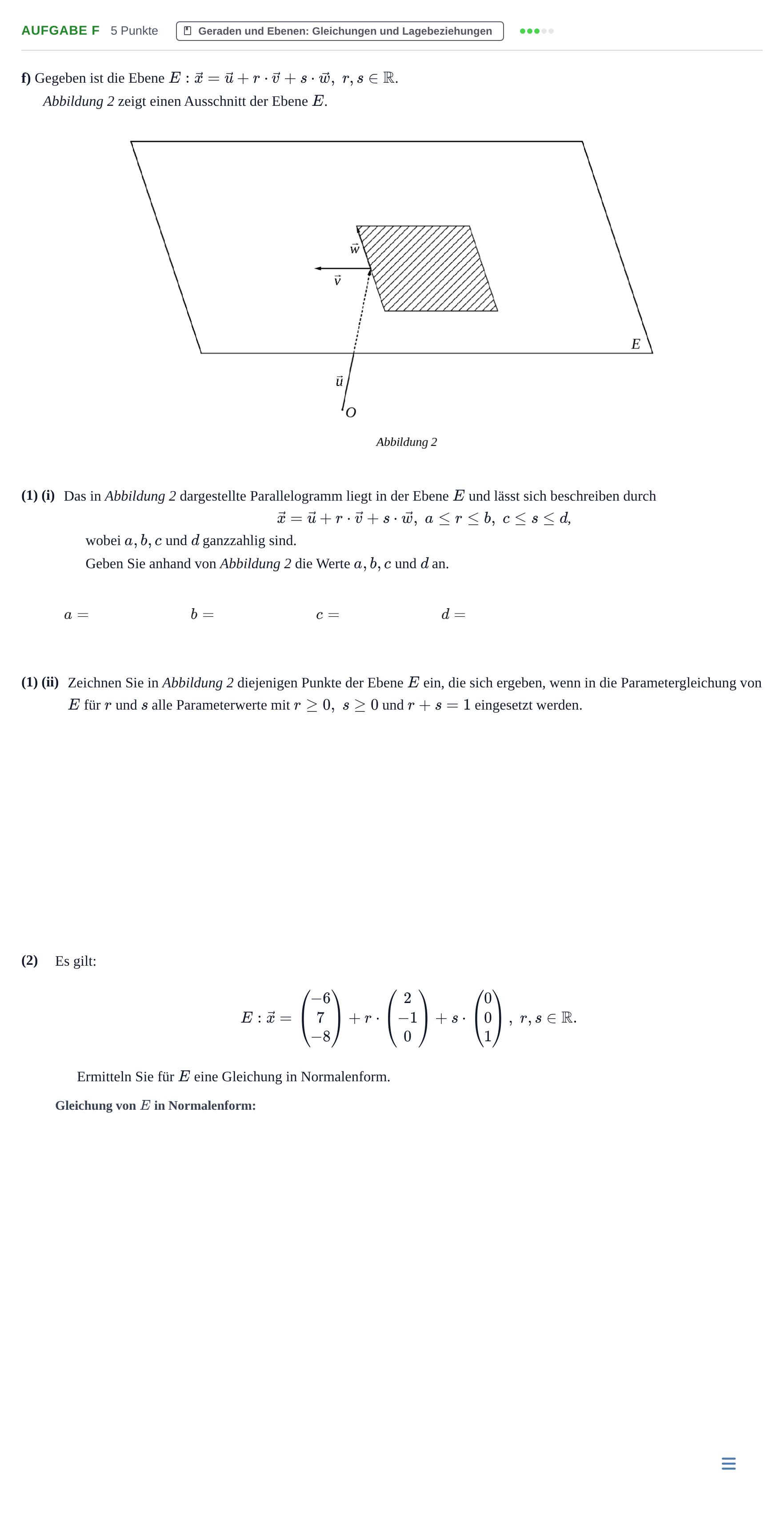 Aufgabenstellung: Aufgabe f · Abitur NRW Mathematik LK · Nachtermin · CAS · Weiterbildungsko 2023