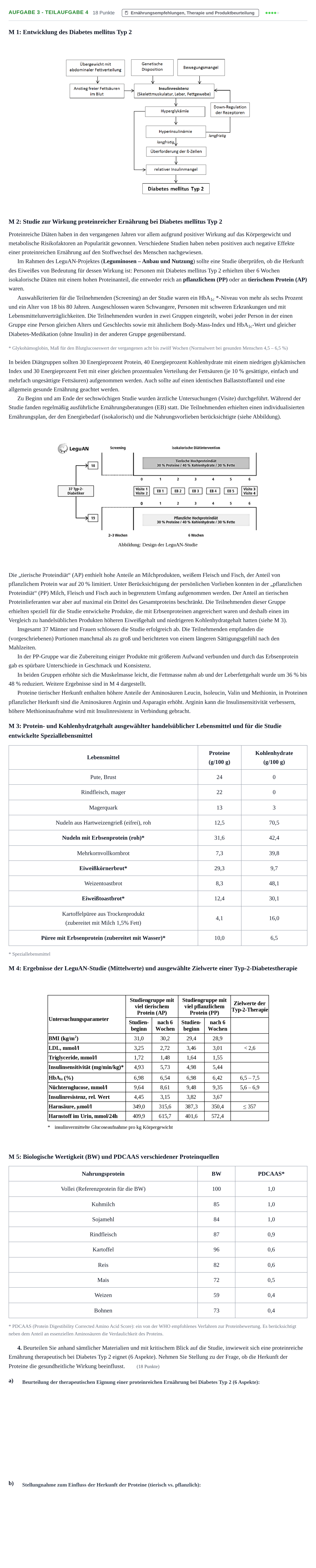 Aufgabenstellung: Aufgabe 3 - Teilaufgabe 4 · Abitur NRW Ernährungslehre LK · Haupttermin 2021