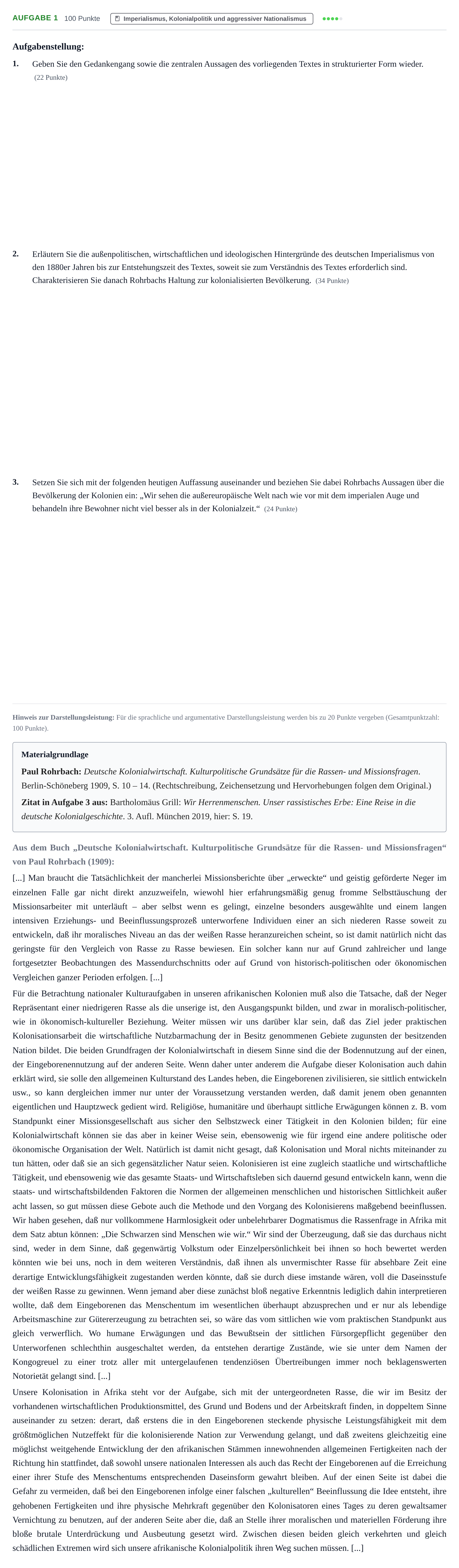 Aufgabenstellung: Aufgabe 1 · Abitur NRW Geschichte-Sozialwissenschaften LK · Haupttermin · Weiterbildungskolleg 2021
