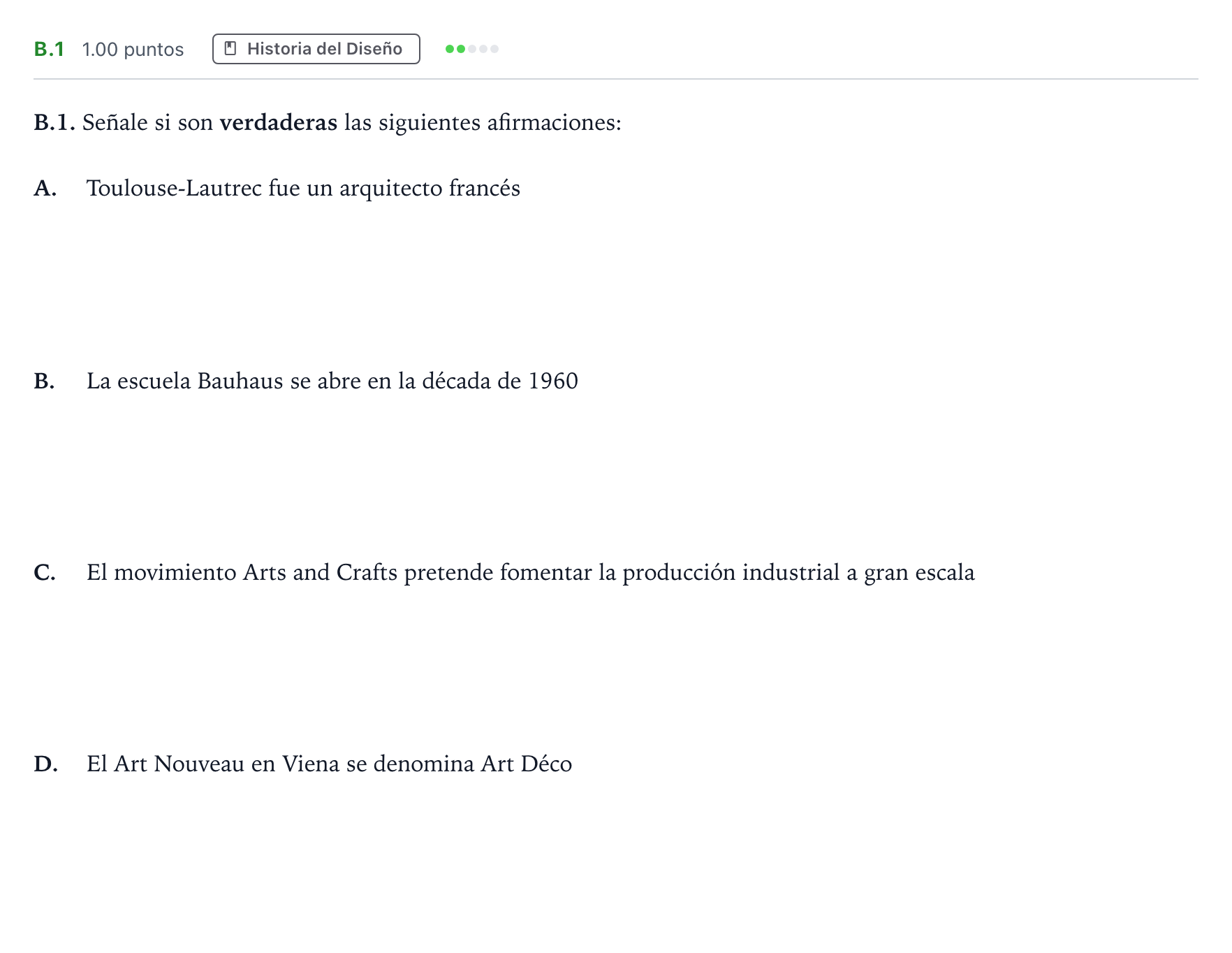 Enunciado: Ejercicio B.1 · Diseño PAU Madrid Modelo 2021