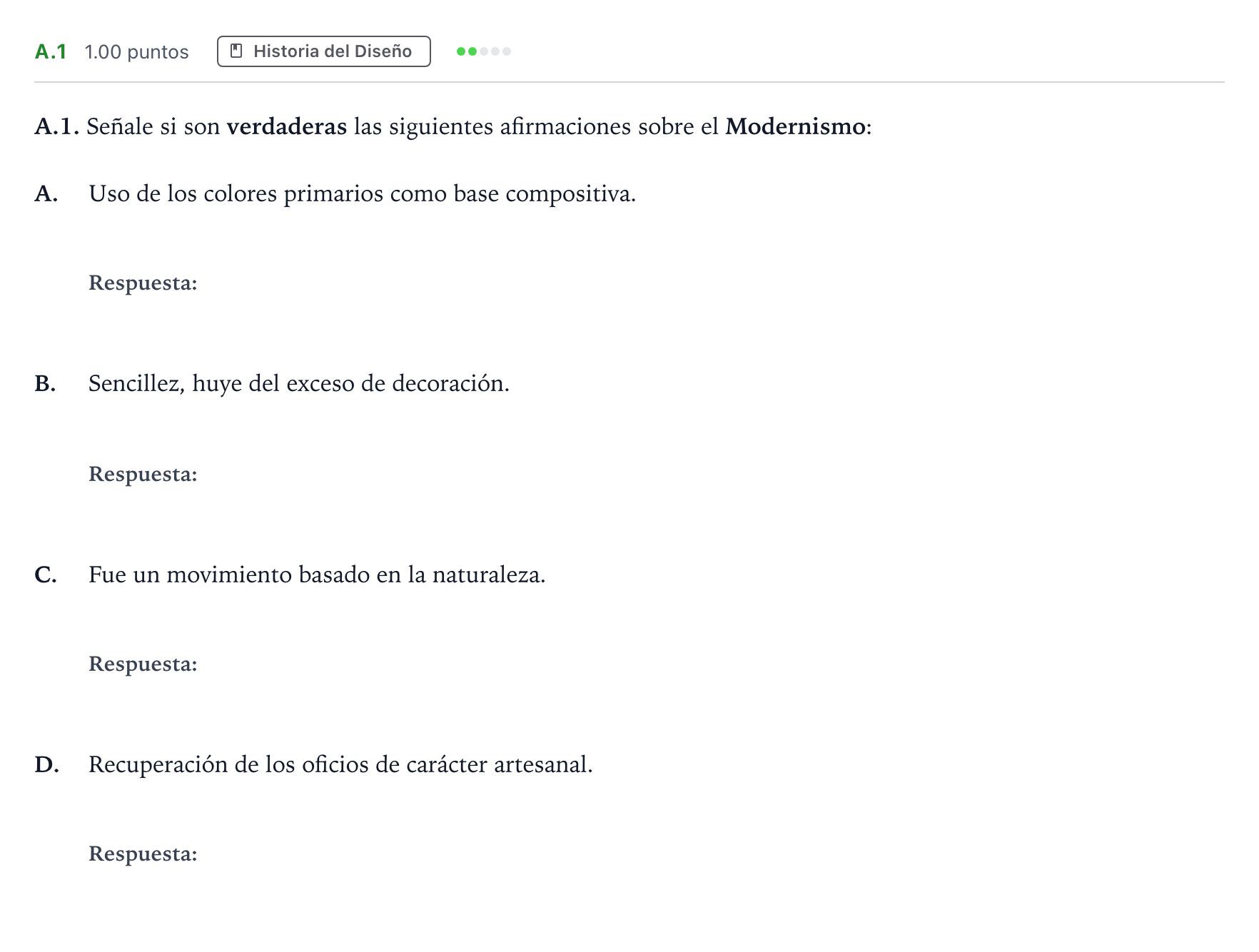 Enunciado: Ejercicio A.1 · Diseño PAU Madrid Ordinaria 2021