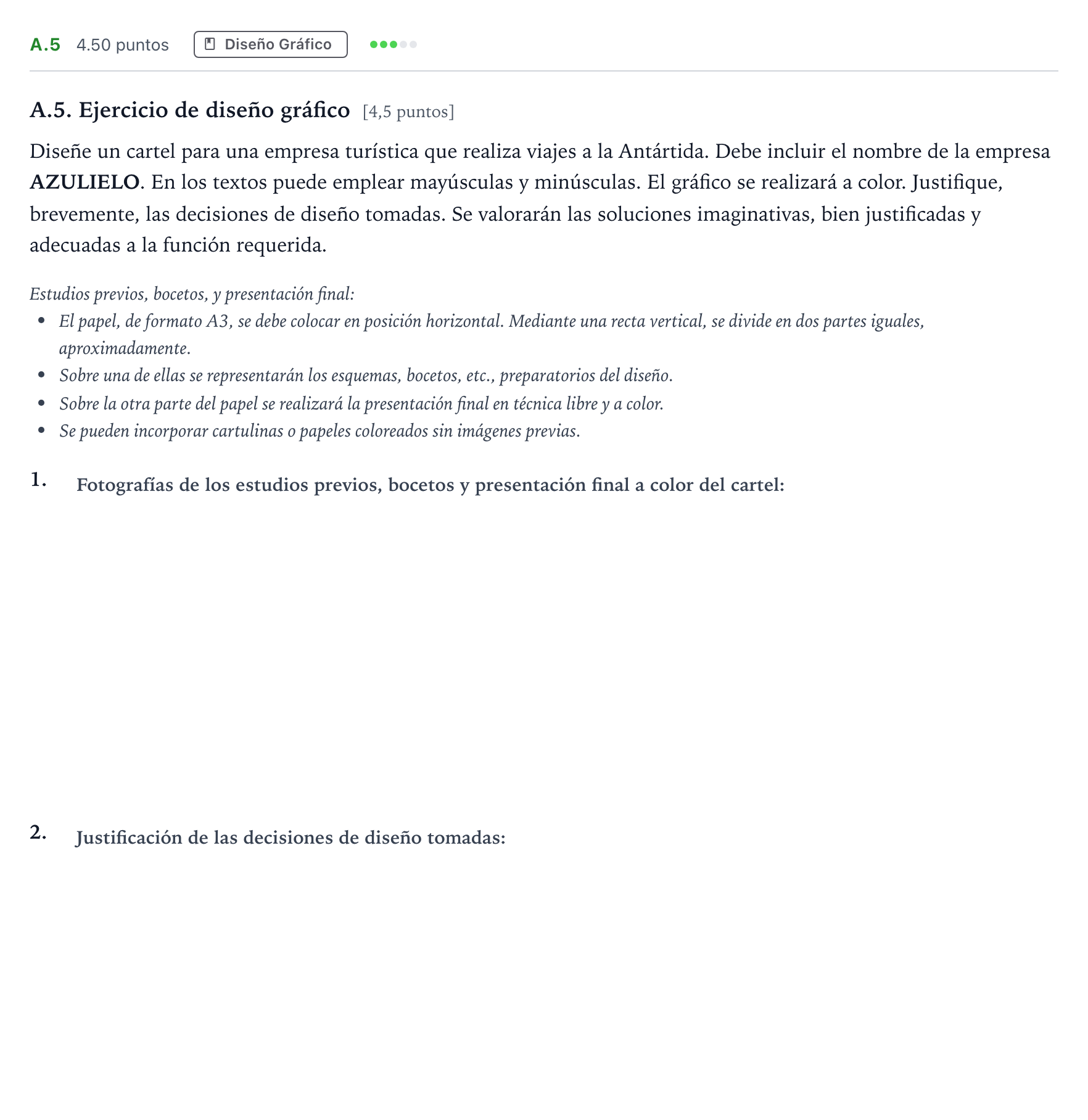 Enunciado: Ejercicio A.5 · Diseño PAU Madrid Ordinaria 2021