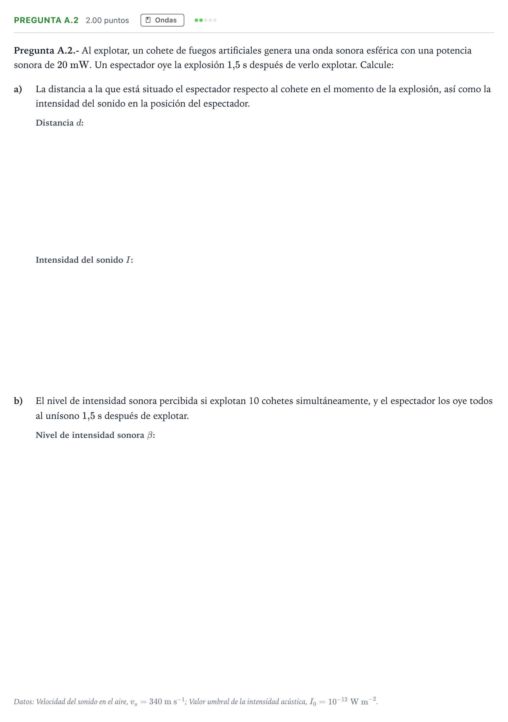 Enunciado: Pregunta A.2 · Física PAU Madrid Ordinaria 2021