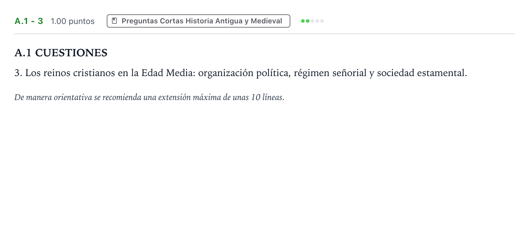 Enunciado: Ejercicio A.1 - 3 · Historia de España PAU Madrid Extraordinaria 2021