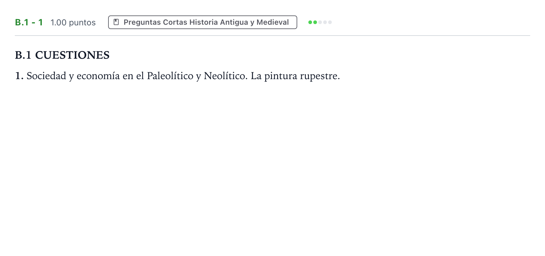 Enunciado: Ejercicio B.1 - 1 · Historia de España PAU Madrid Modelo 2021