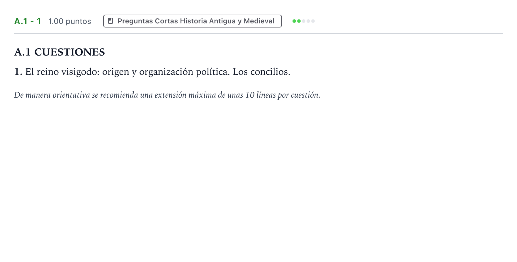 Enunciado: Ejercicio A.1 - 1 · Historia de España PAU Madrid Ordinaria Lunes 2021