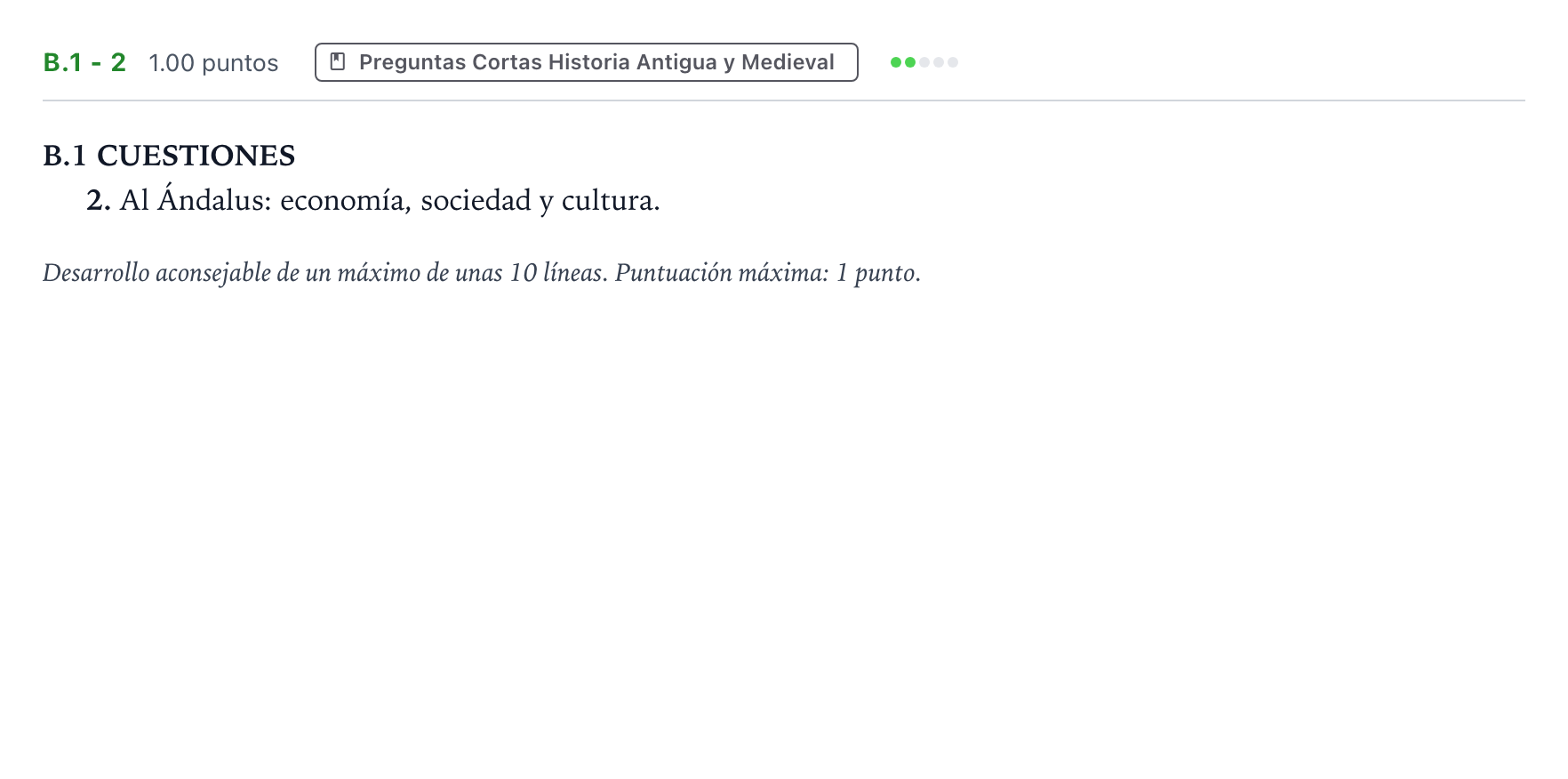 Enunciado: Ejercicio B.1 - 2 · Historia de España PAU Madrid Ordinaria Lunes 2021