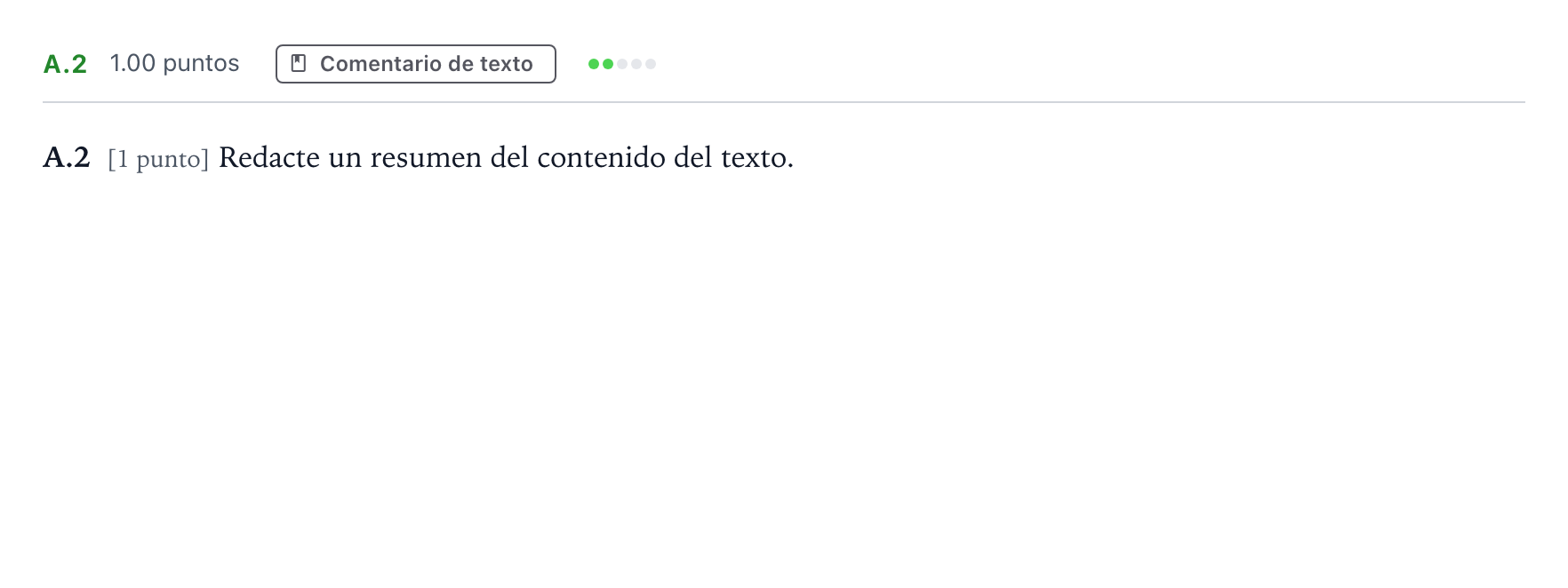 Enunciado: Ejercicio A.2 · Lengua Castellana y Literatura II PAU Madrid Modelo 2021