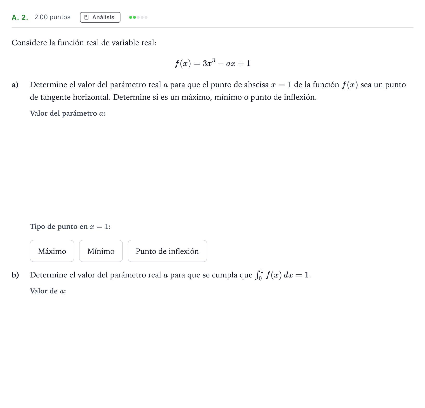 Enunciado: Ejercicio A. 2. · Matemáticas aplicadas a las Ciencias Sociales II PAU Madrid Extraordinaria Coincidencias 2021