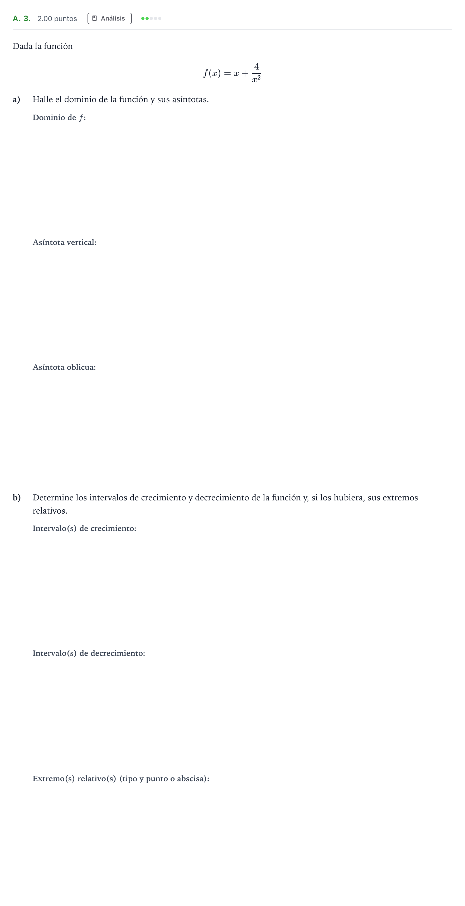 Enunciado: Ejercicio A. 3. · Matemáticas aplicadas a las Ciencias Sociales II PAU Madrid Modelo 2021