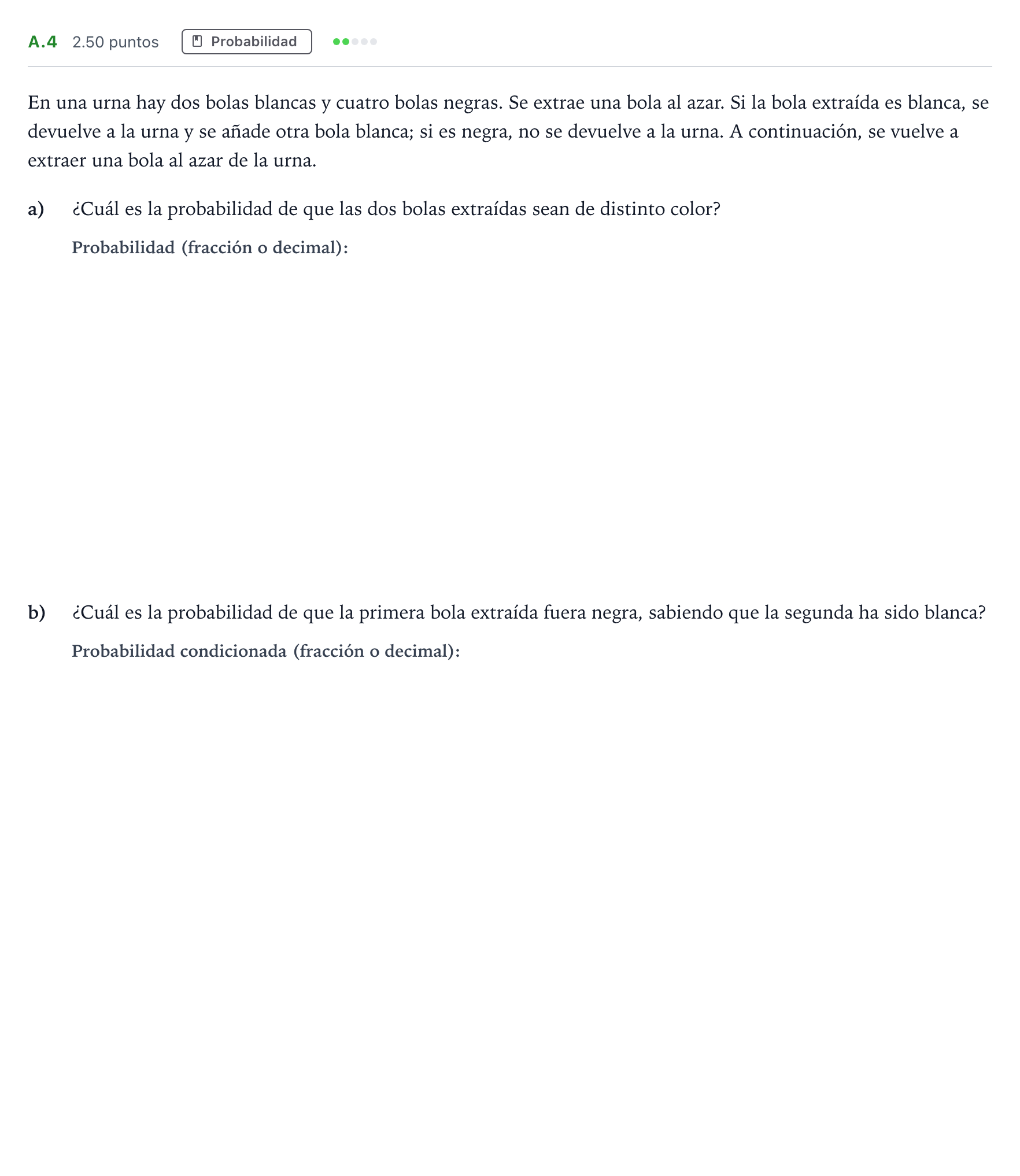 Enunciado: Ejercicio A.4 · Matemáticas II PAU Madrid Extraordinaria 2021