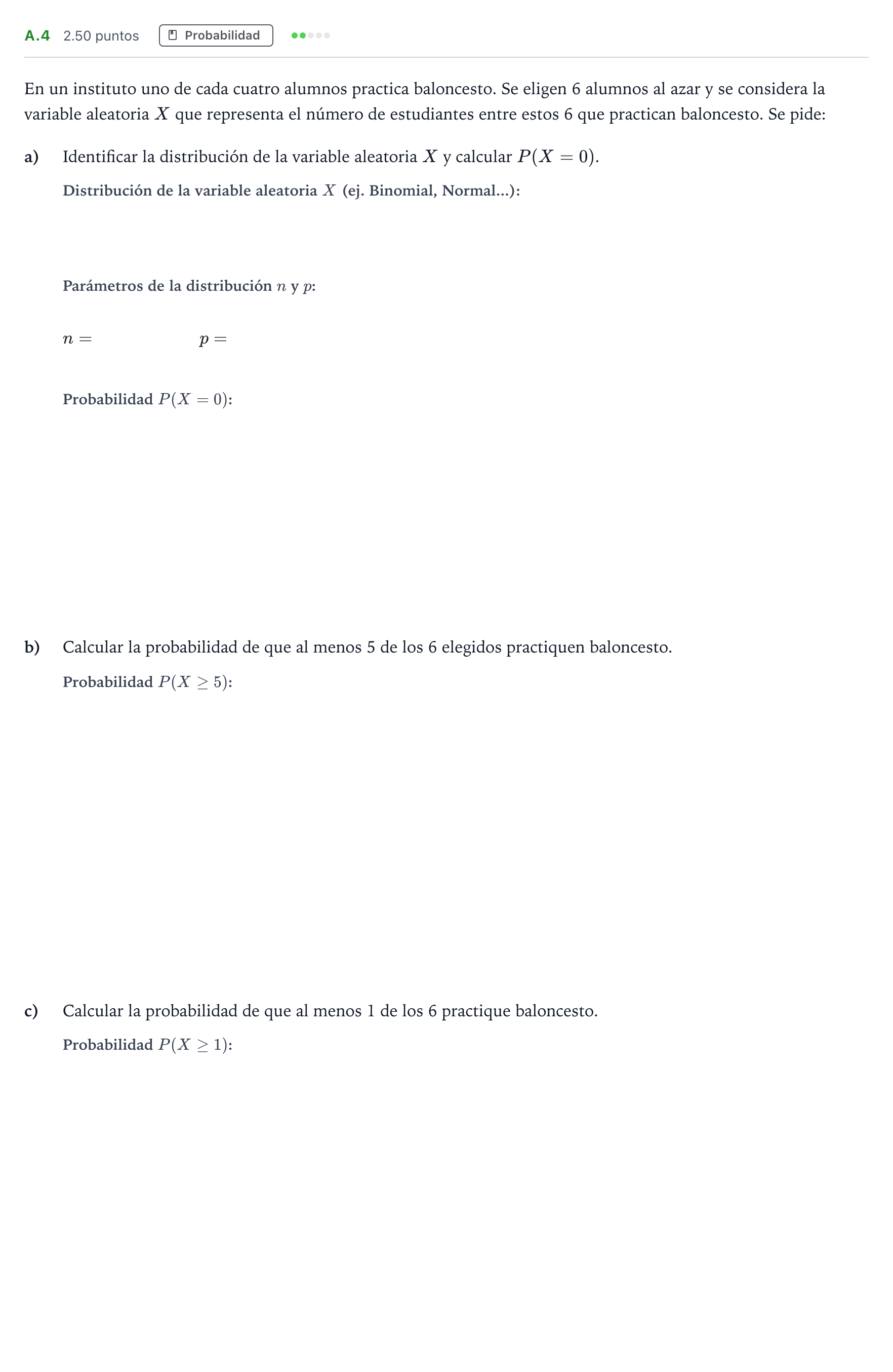 Enunciado: Ejercicio A.4 · Matemáticas II PAU Madrid Modelo 2021