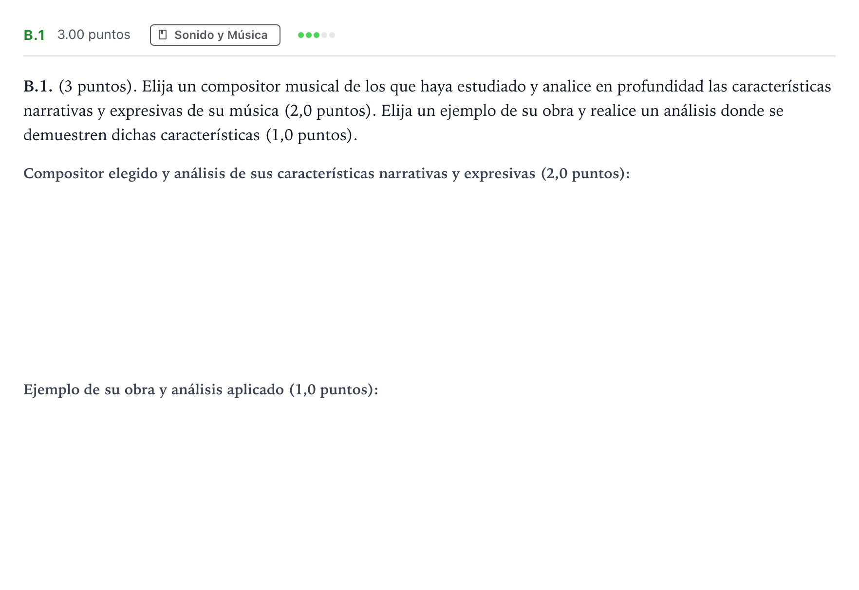 Enunciado: Ejercicio B.1 · Cultura Audiovisual II PAU Madrid Ordinaria 2022