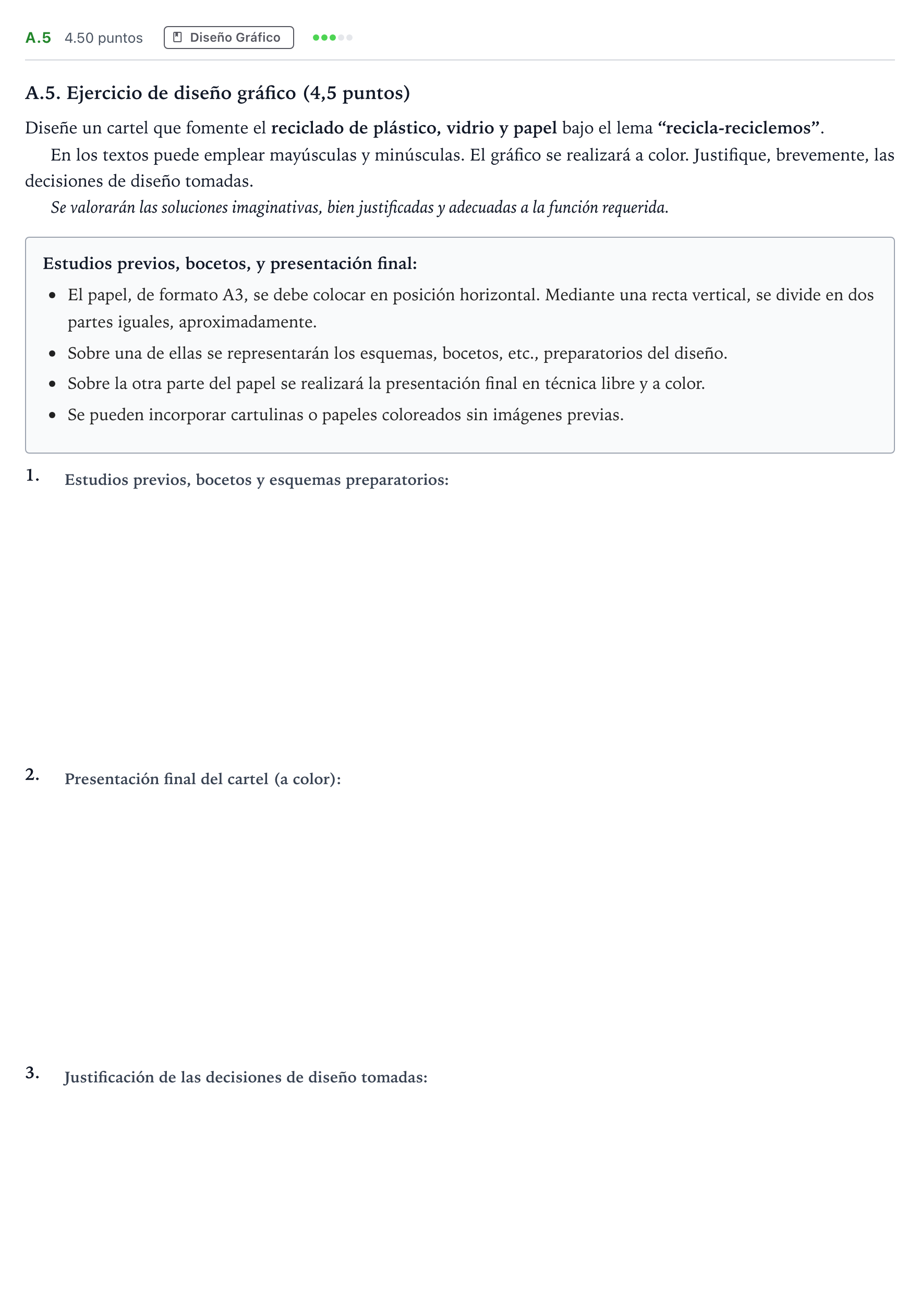 Enunciado: Ejercicio A.5 · Diseño PAU Madrid Extraordinaria 2022