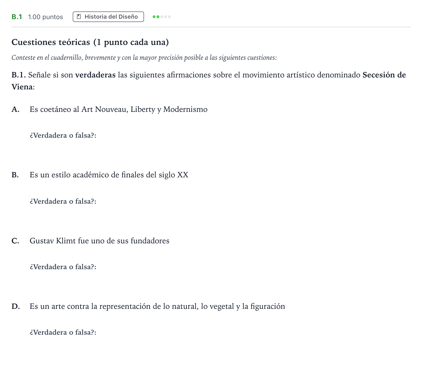 Enunciado: Ejercicio B.1 · Diseño PAU Madrid Extraordinaria 2022