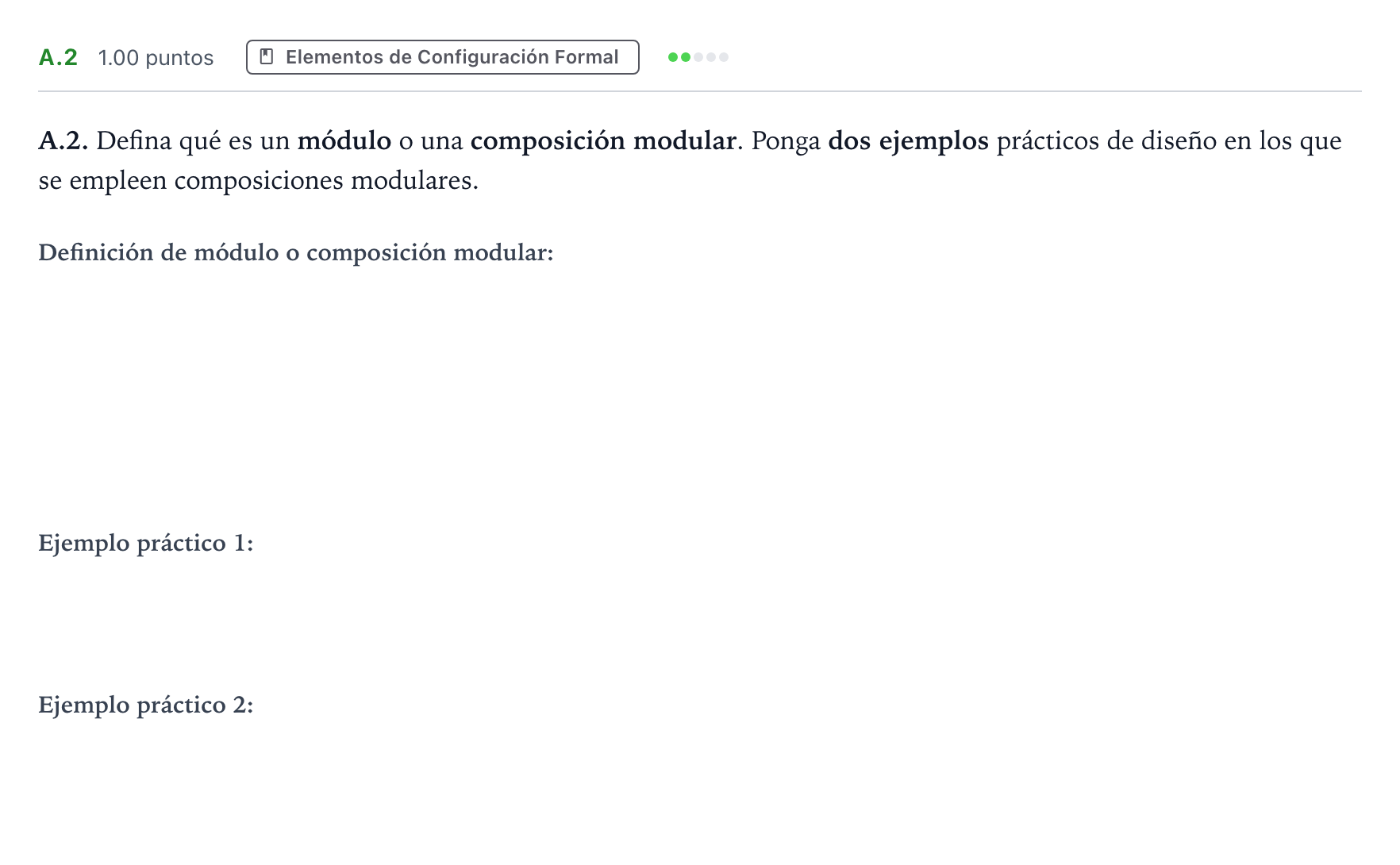 Enunciado: Ejercicio A.2 · Diseño PAU Madrid Ordinaria 2022