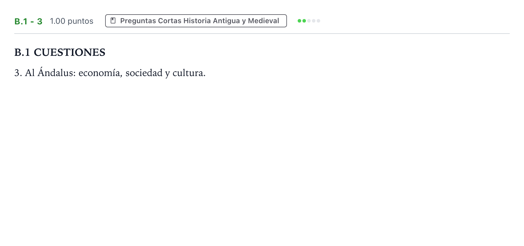 Enunciado: Ejercicio B.1 - 3 · Historia de España PAU Madrid Extraordinaria 2022