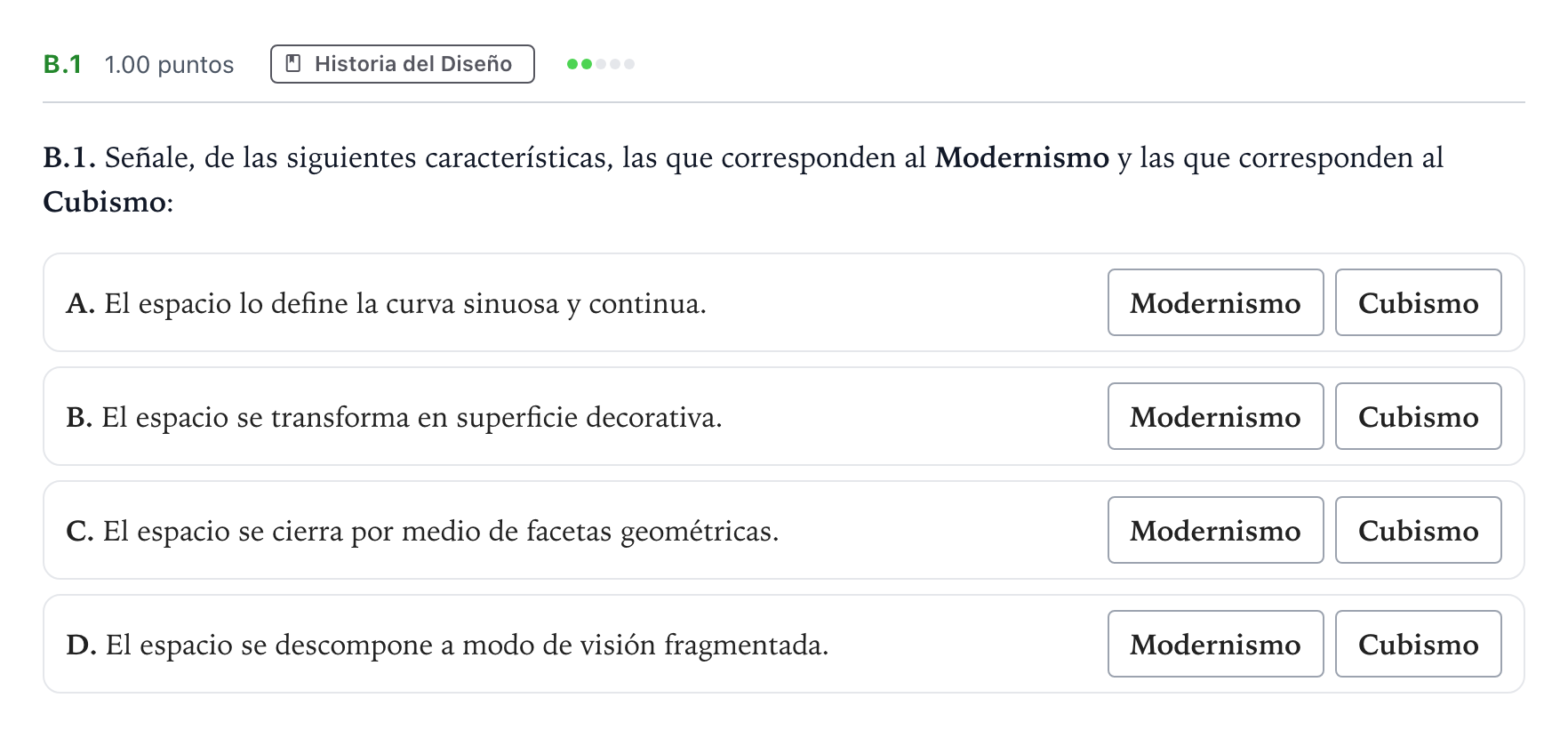 Enunciado: Ejercicio B.1 · Diseño PAU Madrid Ordinaria 2023