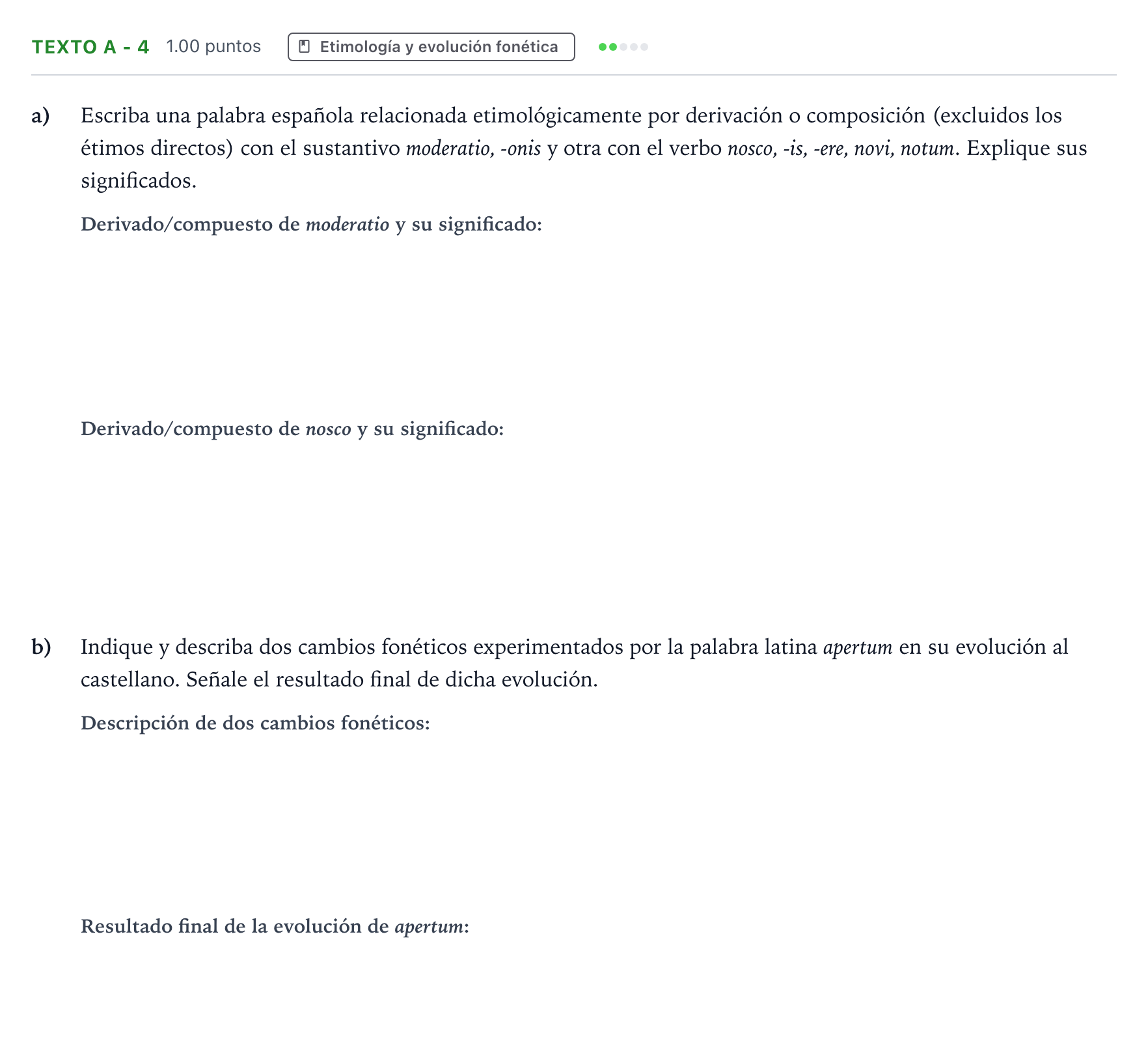 Enunciado: Ejercicio Texto A - 4 · Latín II PAU Madrid Modelo 2023