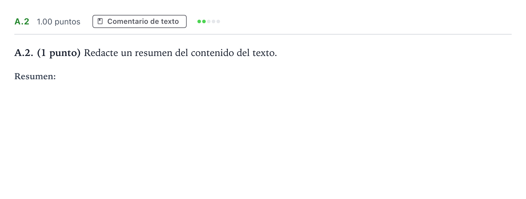 Enunciado: Ejercicio A.2 · Lengua Castellana y Literatura II PAU Madrid Extraordinaria 2023