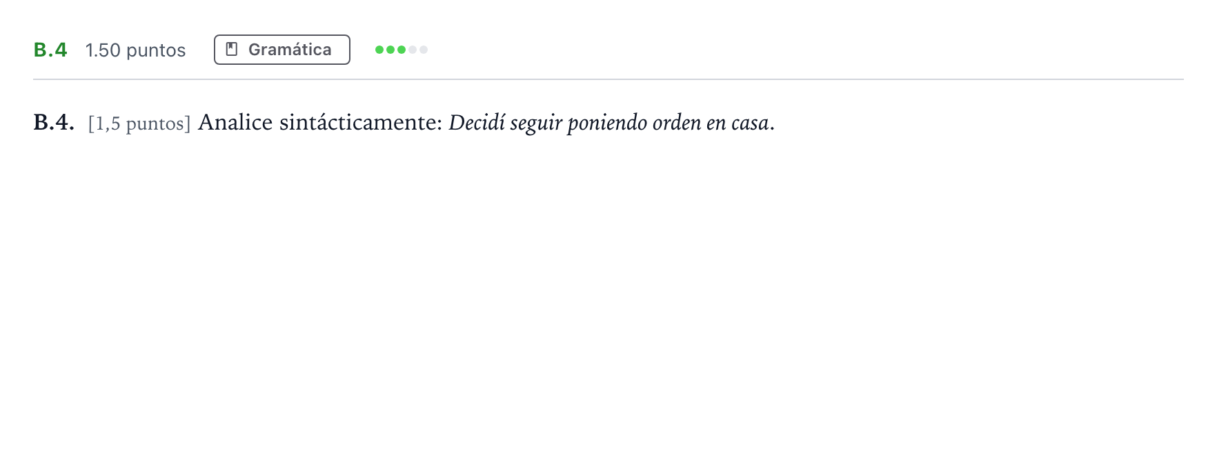 Enunciado: Ejercicio B.4 · Lengua Castellana y Literatura II PAU Madrid Ordinaria Coincidencias 2023