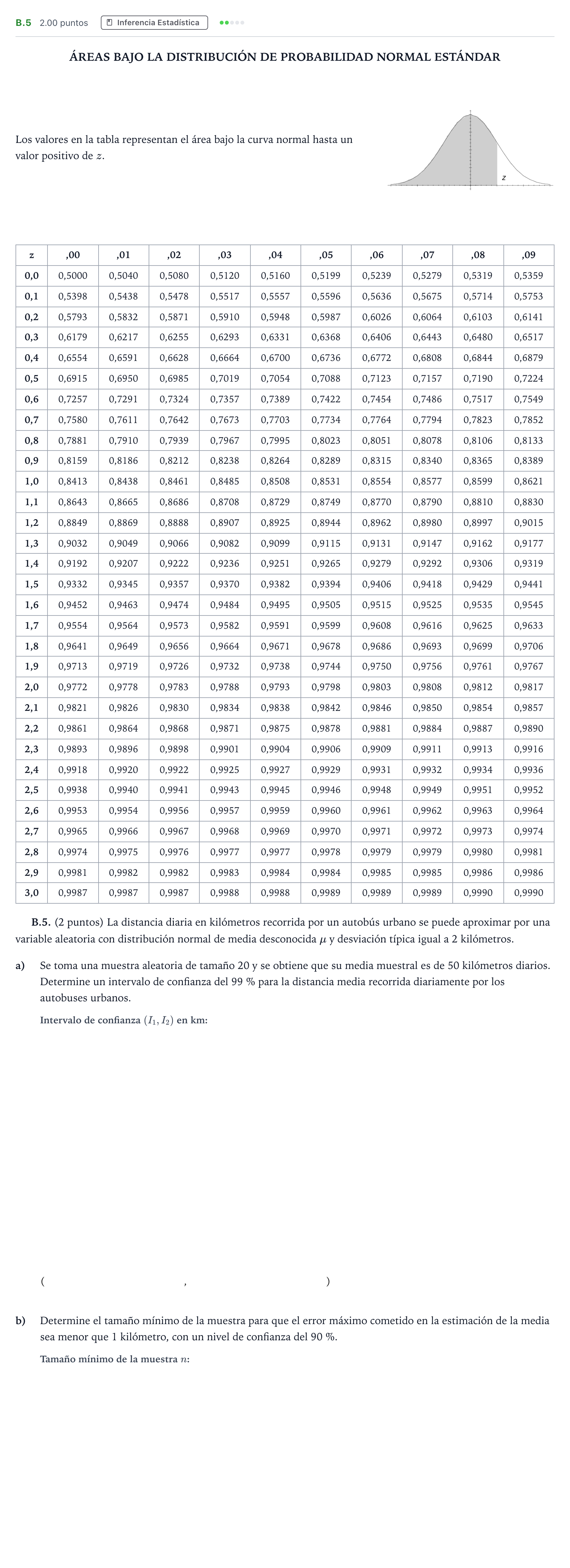 Enunciado: Ejercicio B.5 · Matemáticas aplicadas a las Ciencias Sociales II PAU Madrid Extraordinaria 2023