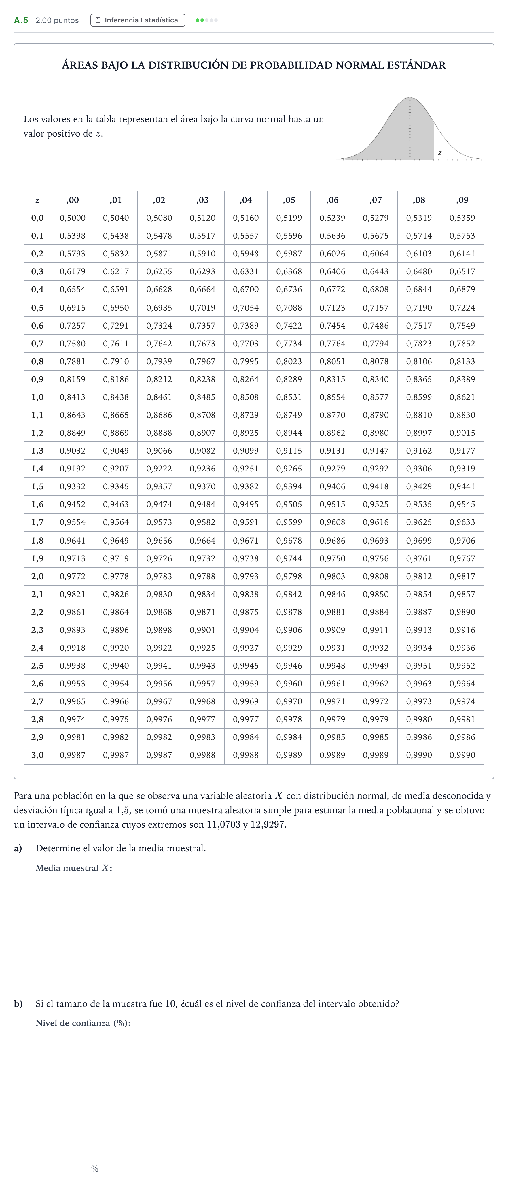 Enunciado: Ejercicio A.5 · Matemáticas aplicadas a las Ciencias Sociales II PAU Madrid Modelo 2023