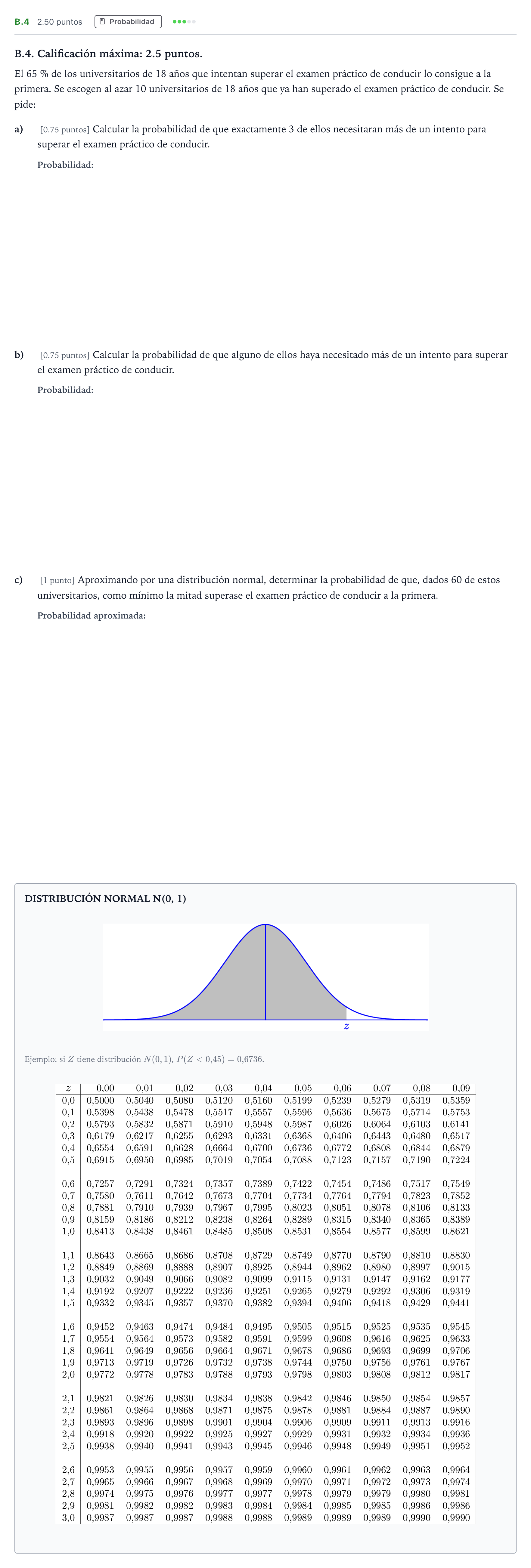 Enunciado: Ejercicio B.4 · Matemáticas II PAU Madrid Extraordinaria 2023