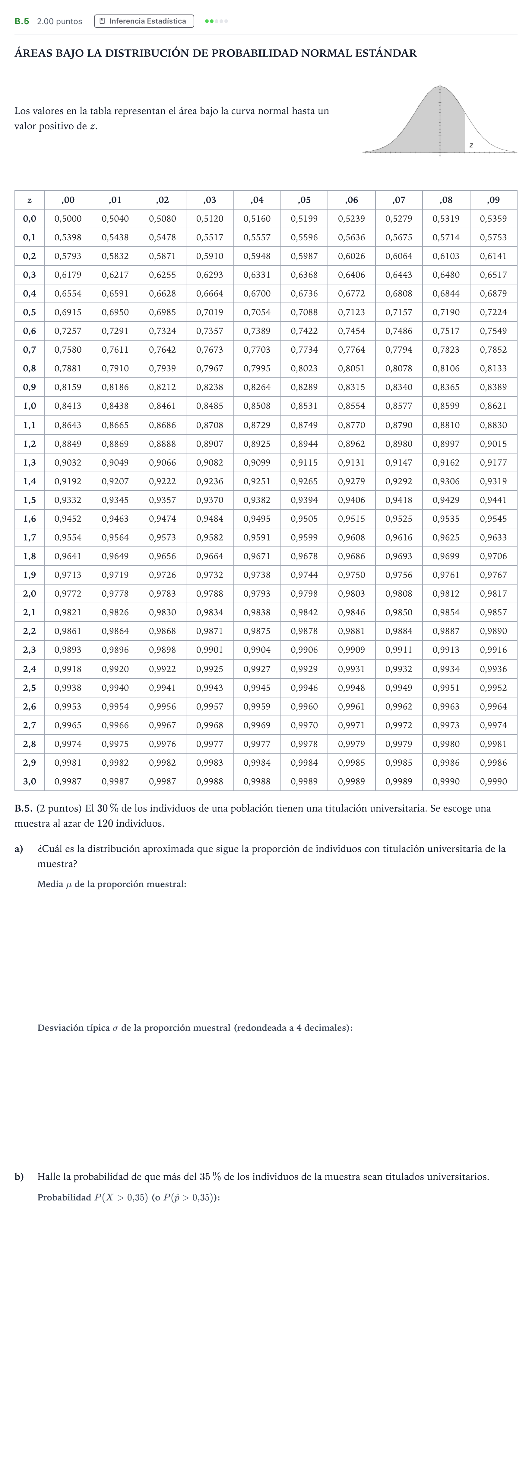 Enunciado: Ejercicio B.5 · Matemáticas aplicadas a las Ciencias Sociales II PAU Madrid Ordinaria 2023