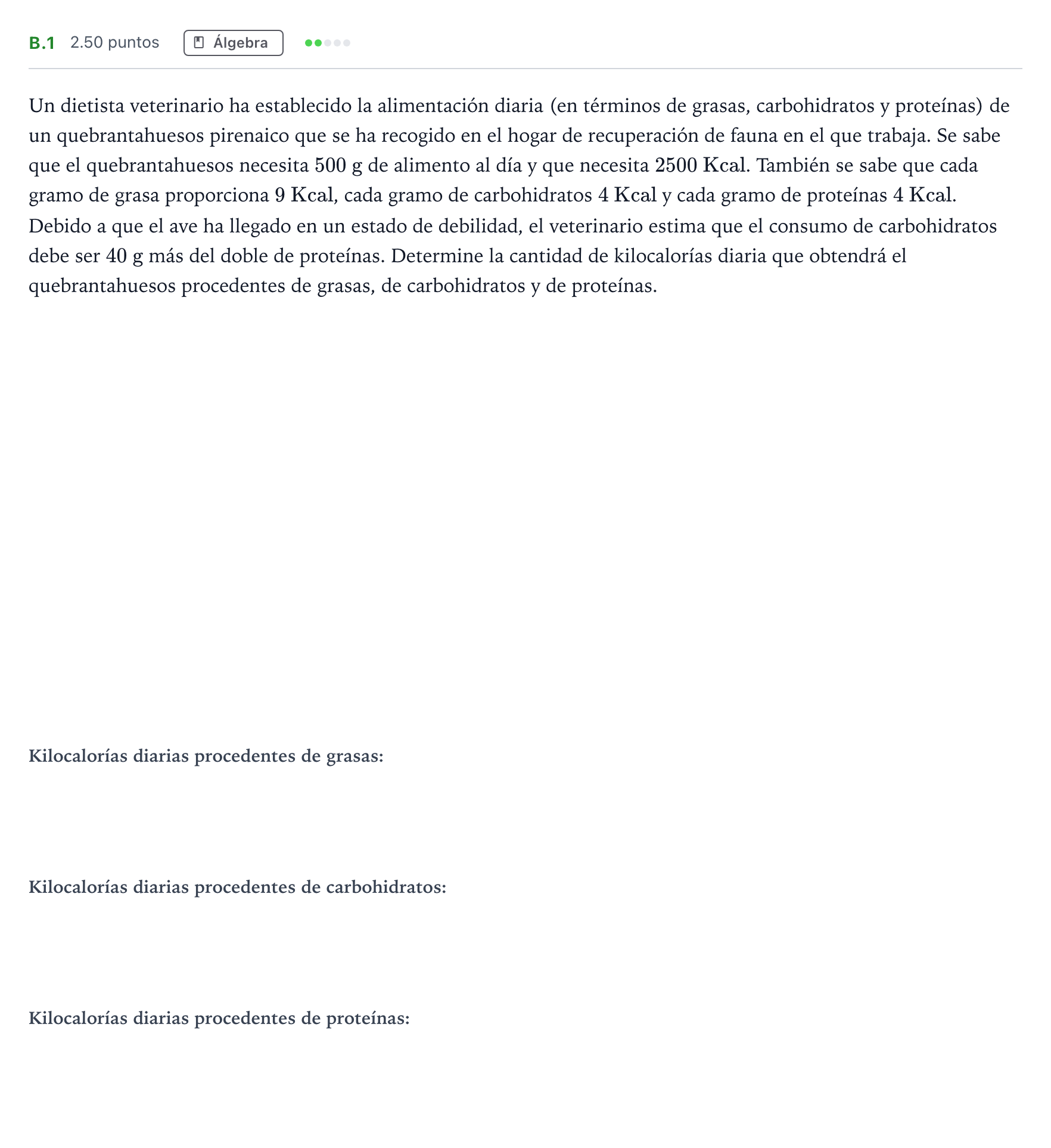 Enunciado: Ejercicio B.1 · Matemáticas II PAU Madrid Ordinaria Coincidencias 2023